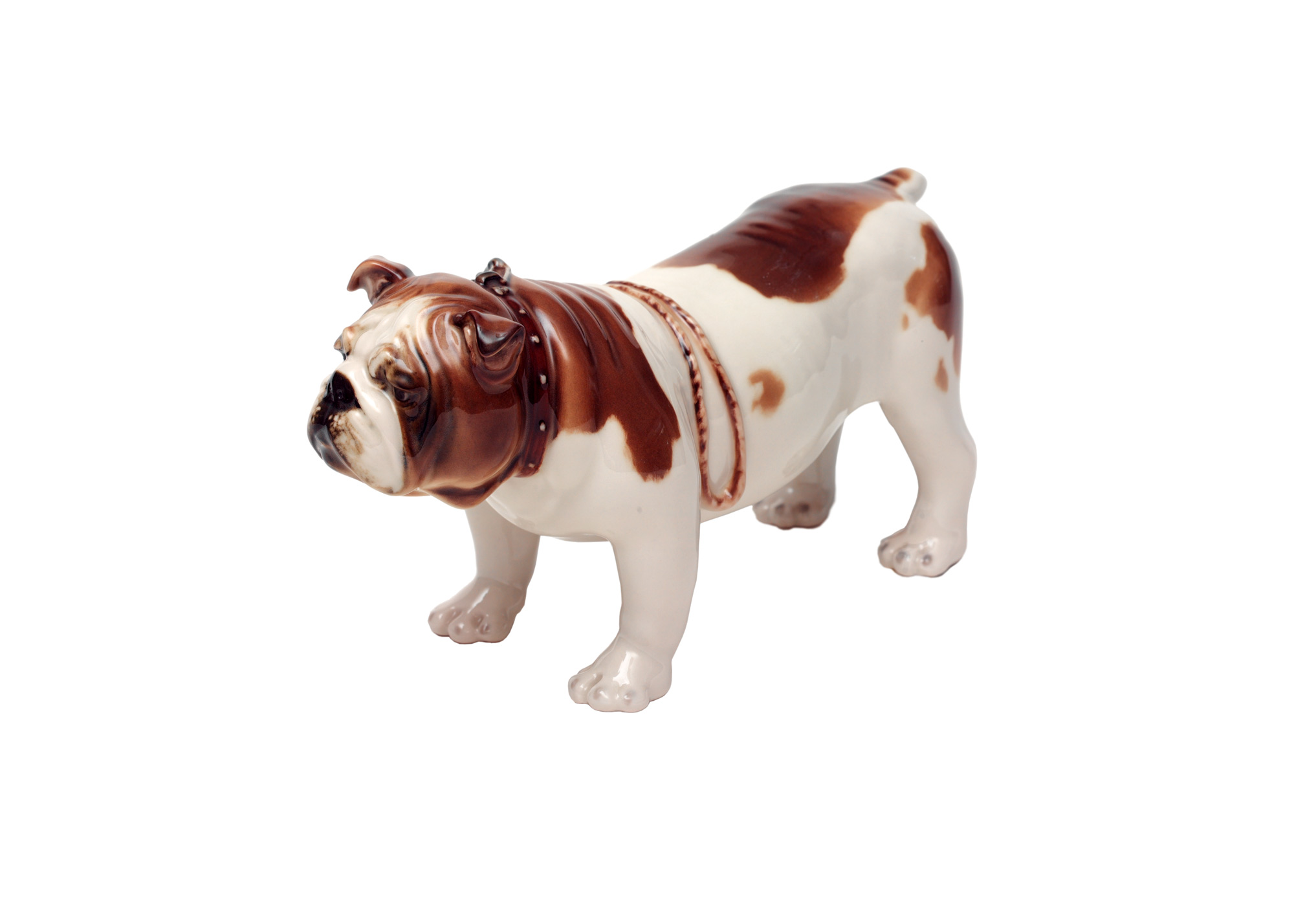 Buy Red & White Bulldog Figurine at GoldenCockerel.com