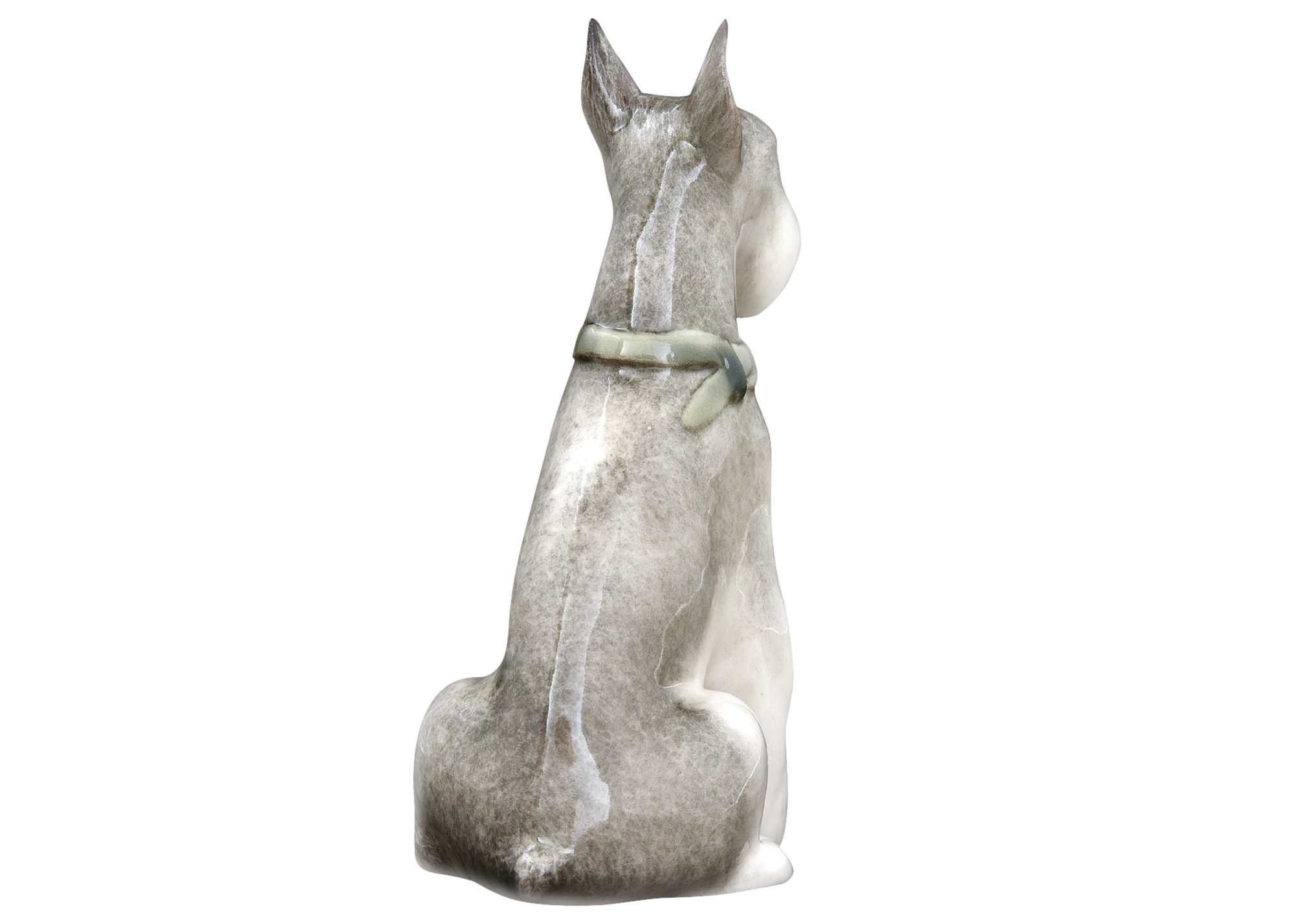 Buy Sitting Miniature Schnauzer 'Nora' Porcelain Dog Figurine 3.5" at GoldenCockerel.com