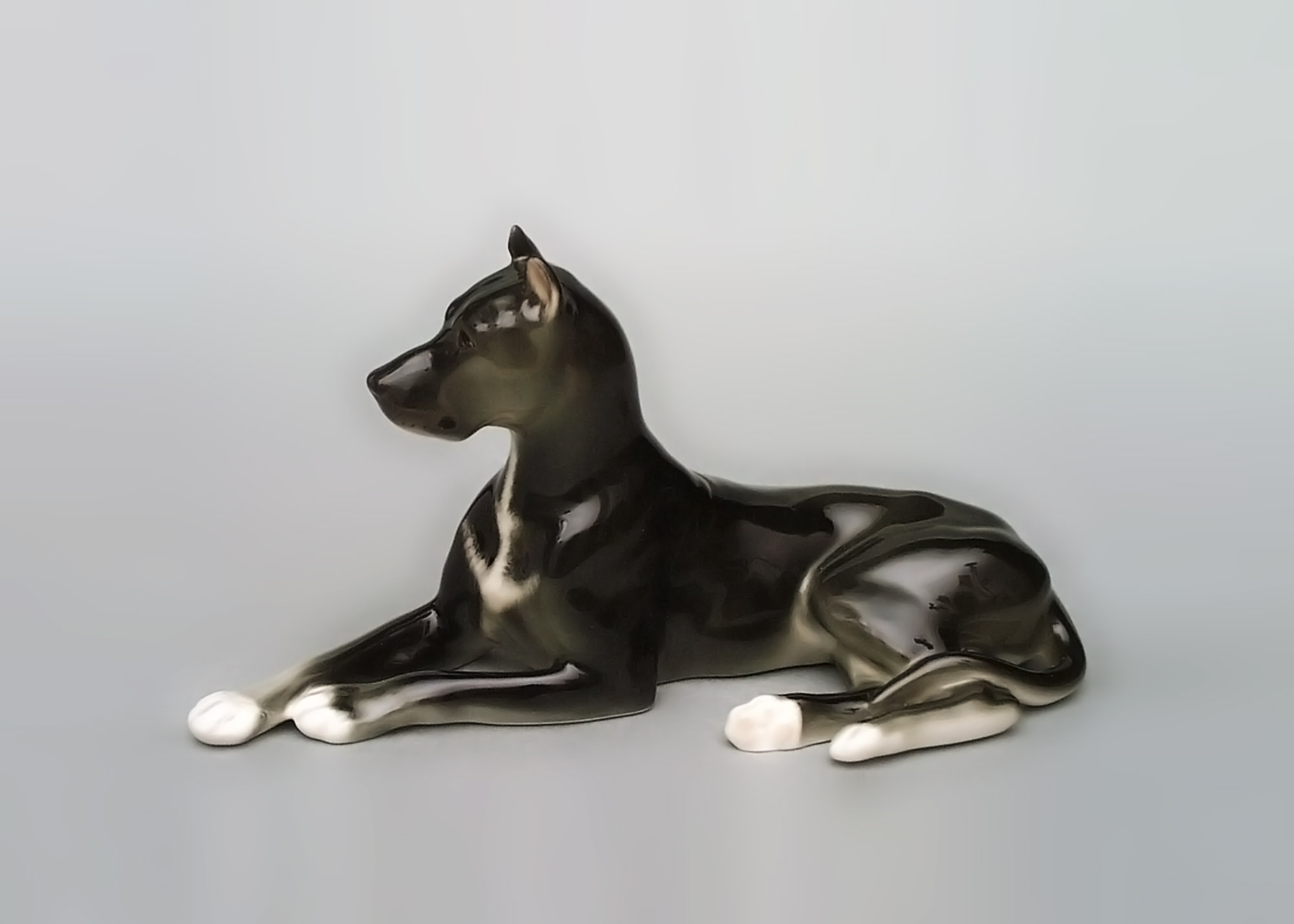 Buy Black Great Dane Dog Figurine at GoldenCockerel.com