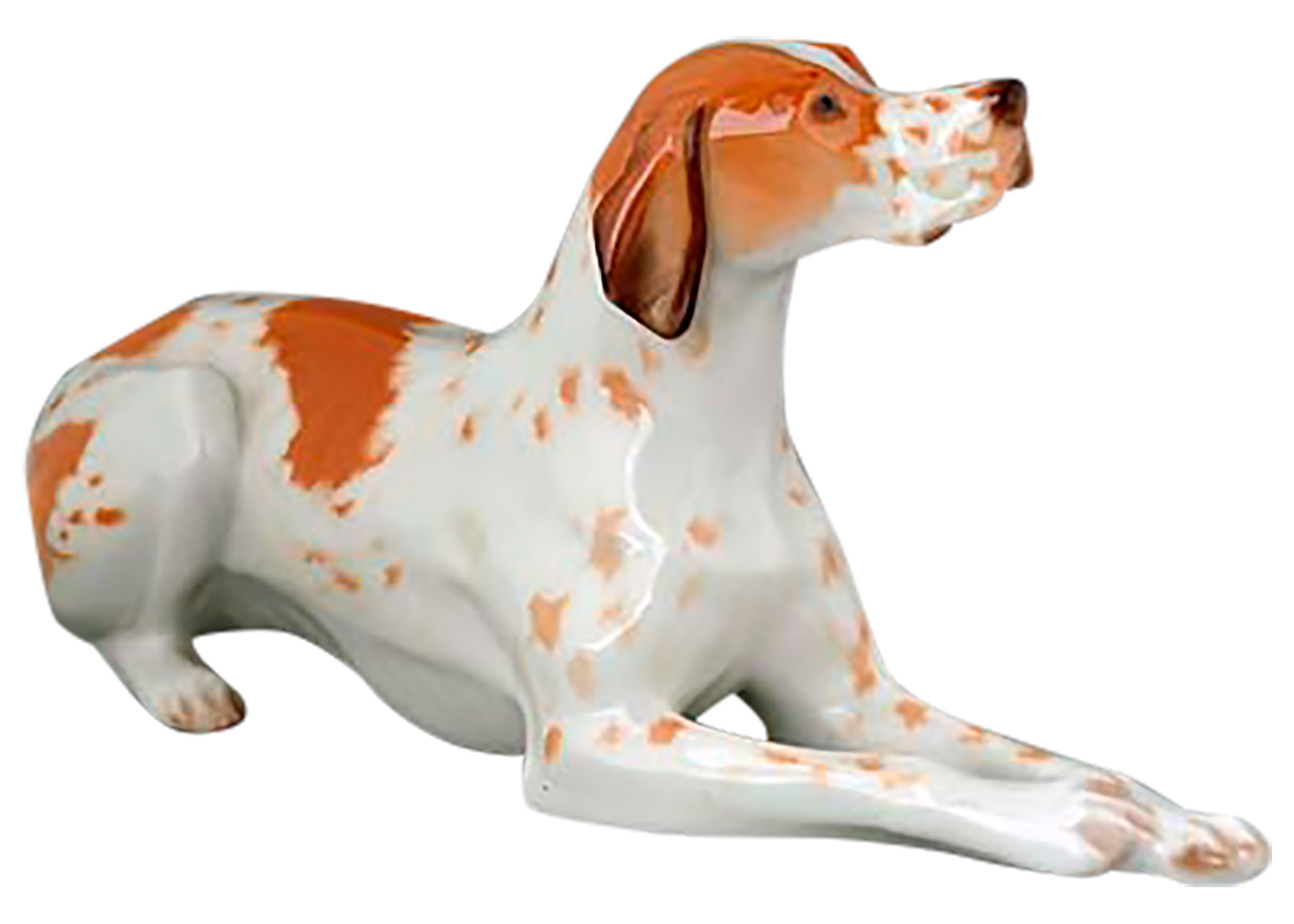 Buy Tan & White Pointer Dog Figurine at GoldenCockerel.com