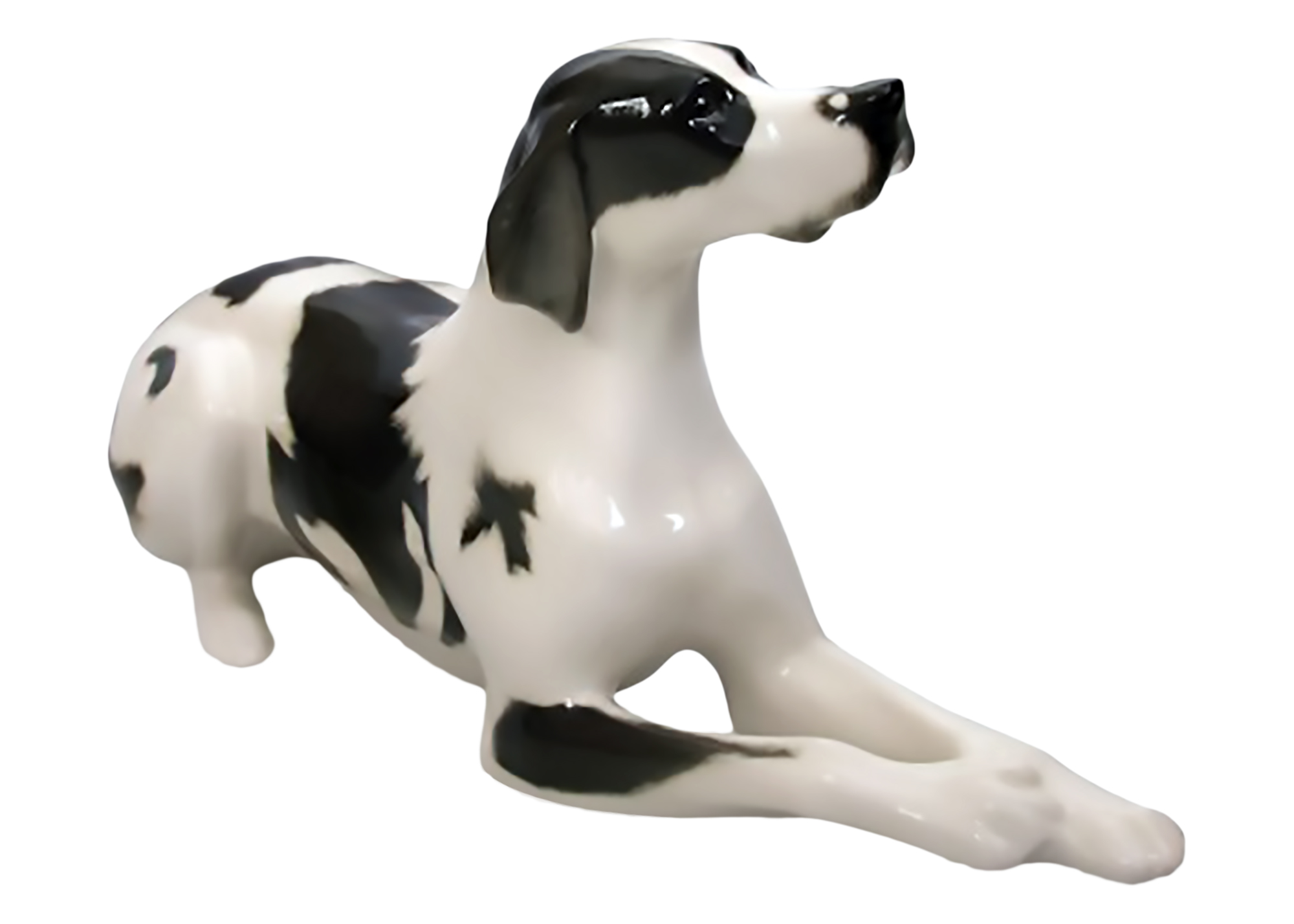 Buy Black & White Pointer Dog Figurine at GoldenCockerel.com