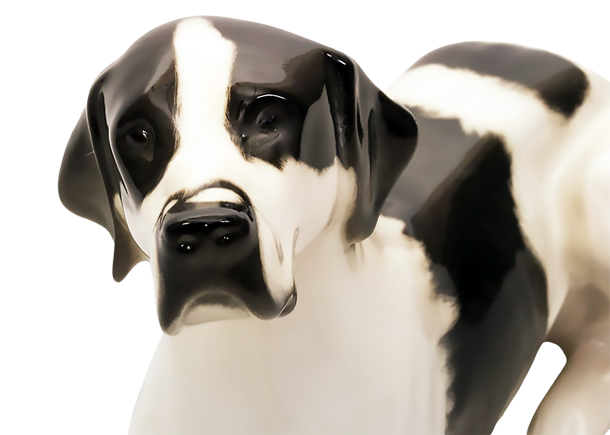 Buy Black & White Pointer Dog Figurine at GoldenCockerel.com