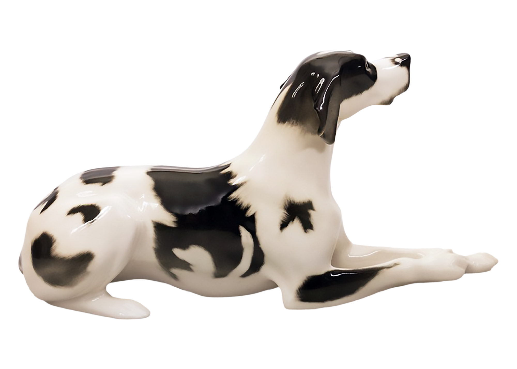 Buy Black & White Pointer Dog Figurine at GoldenCockerel.com