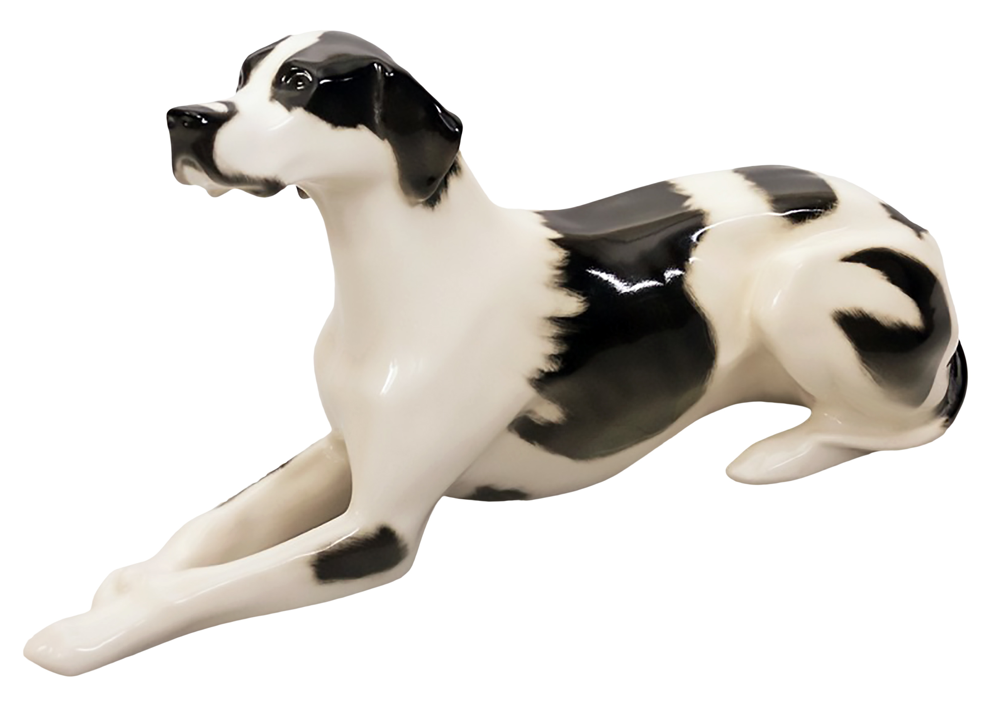 Buy Black & White Pointer Dog Figurine at GoldenCockerel.com