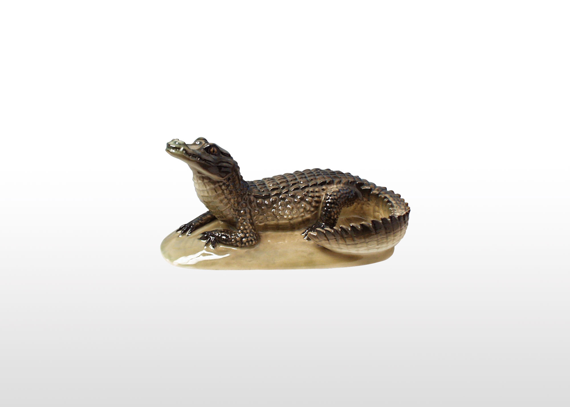 Buy Porcelain Crocodile Figurine at GoldenCockerel.com