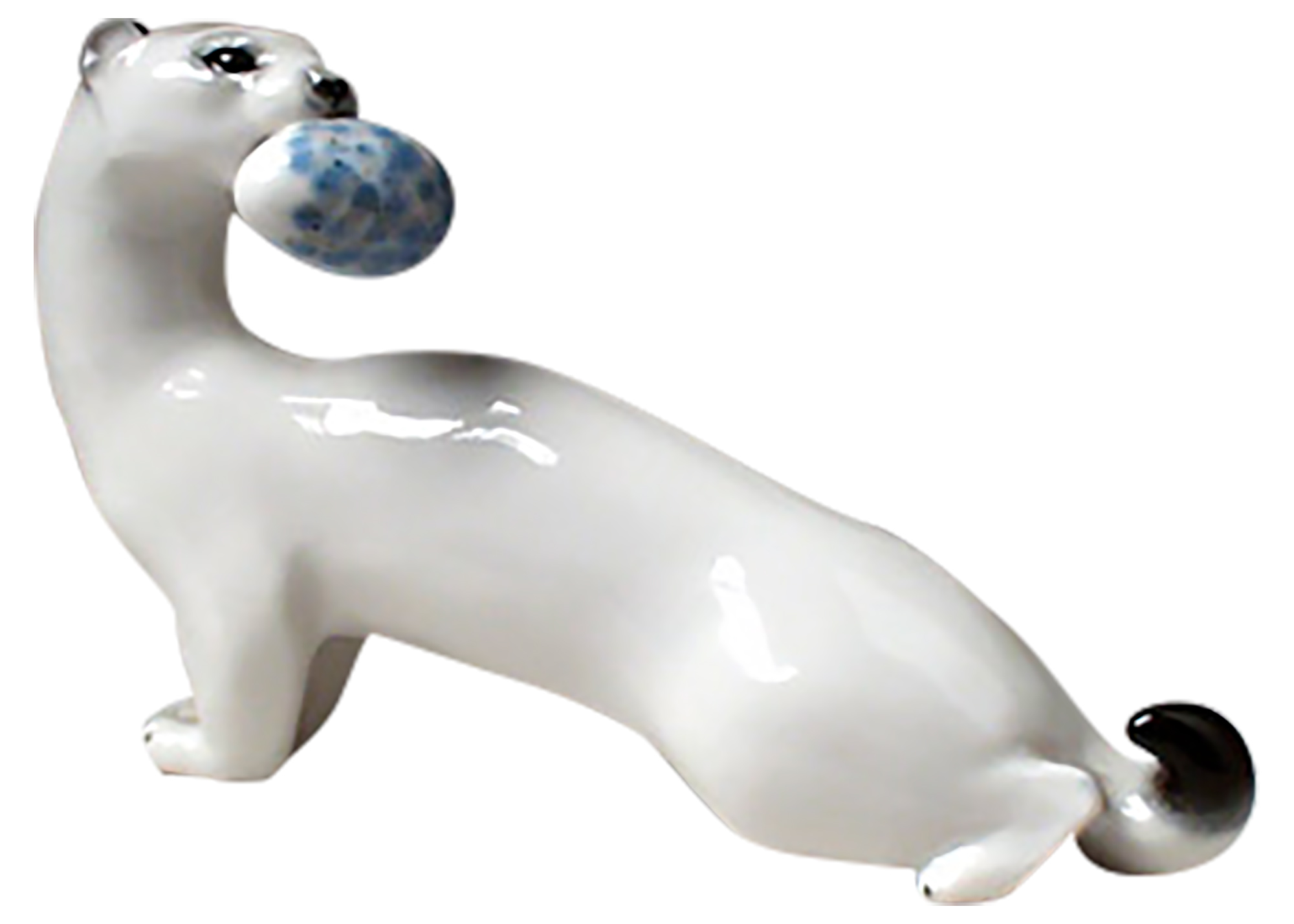 Buy Ermine With Egg Figurine at GoldenCockerel.com