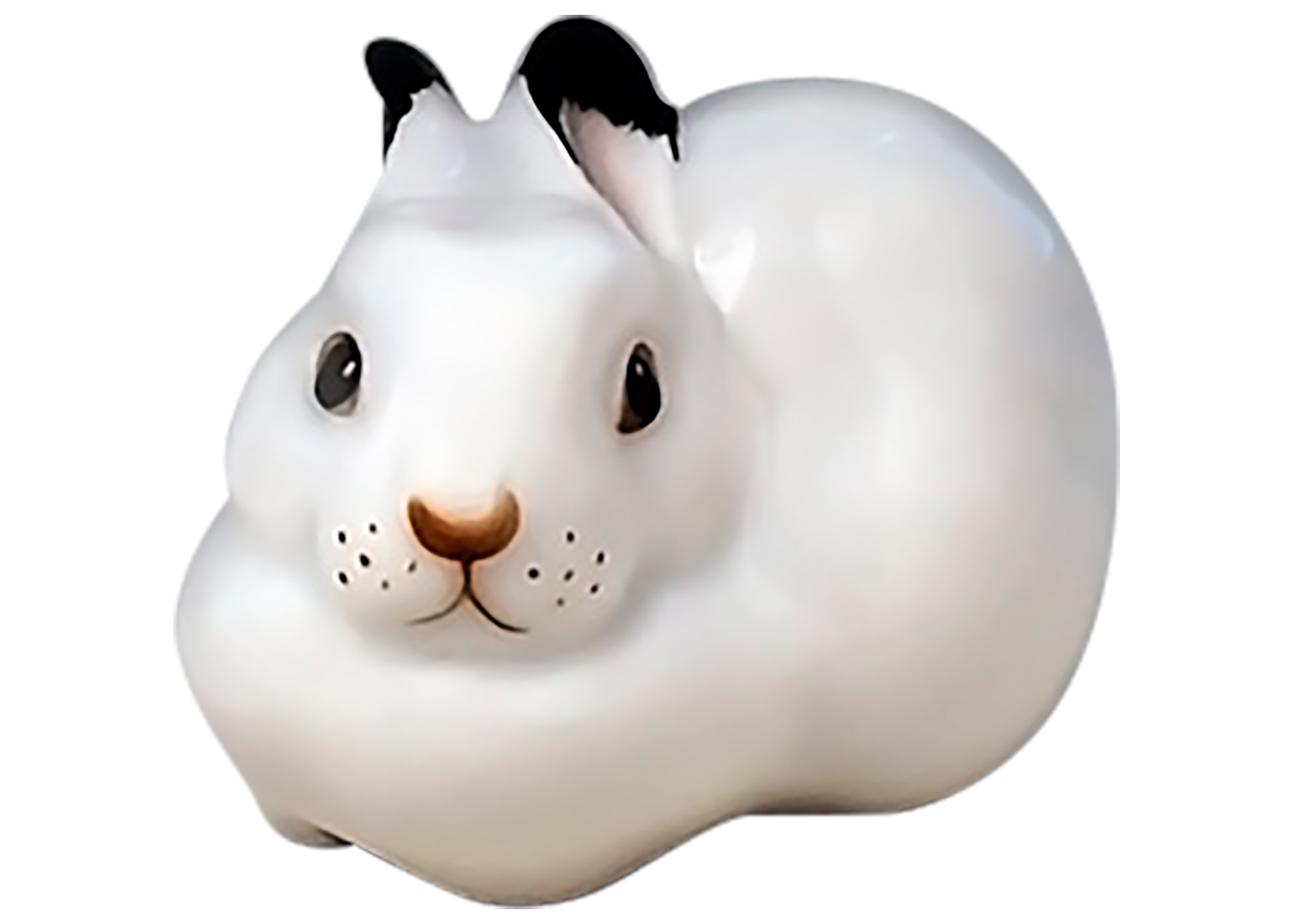 Small White Rabbit Figurine