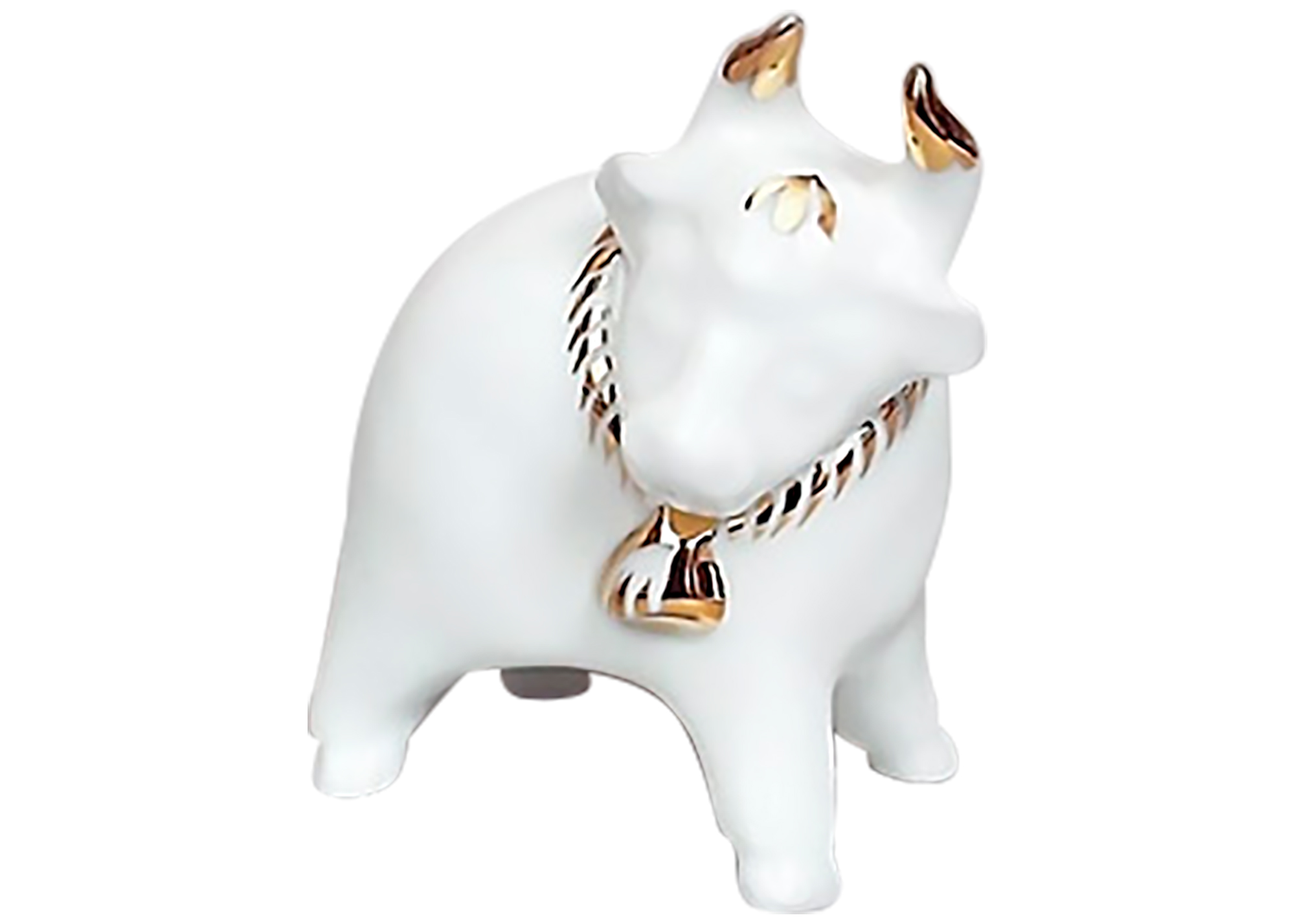 Buy Cow Figurine w/ Gold Bell  at GoldenCockerel.com