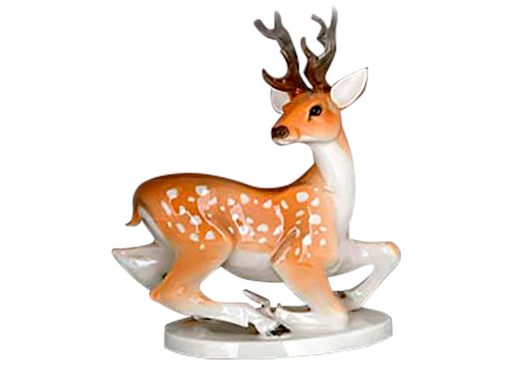 Buy Porcelain Buck Figurine at GoldenCockerel.com