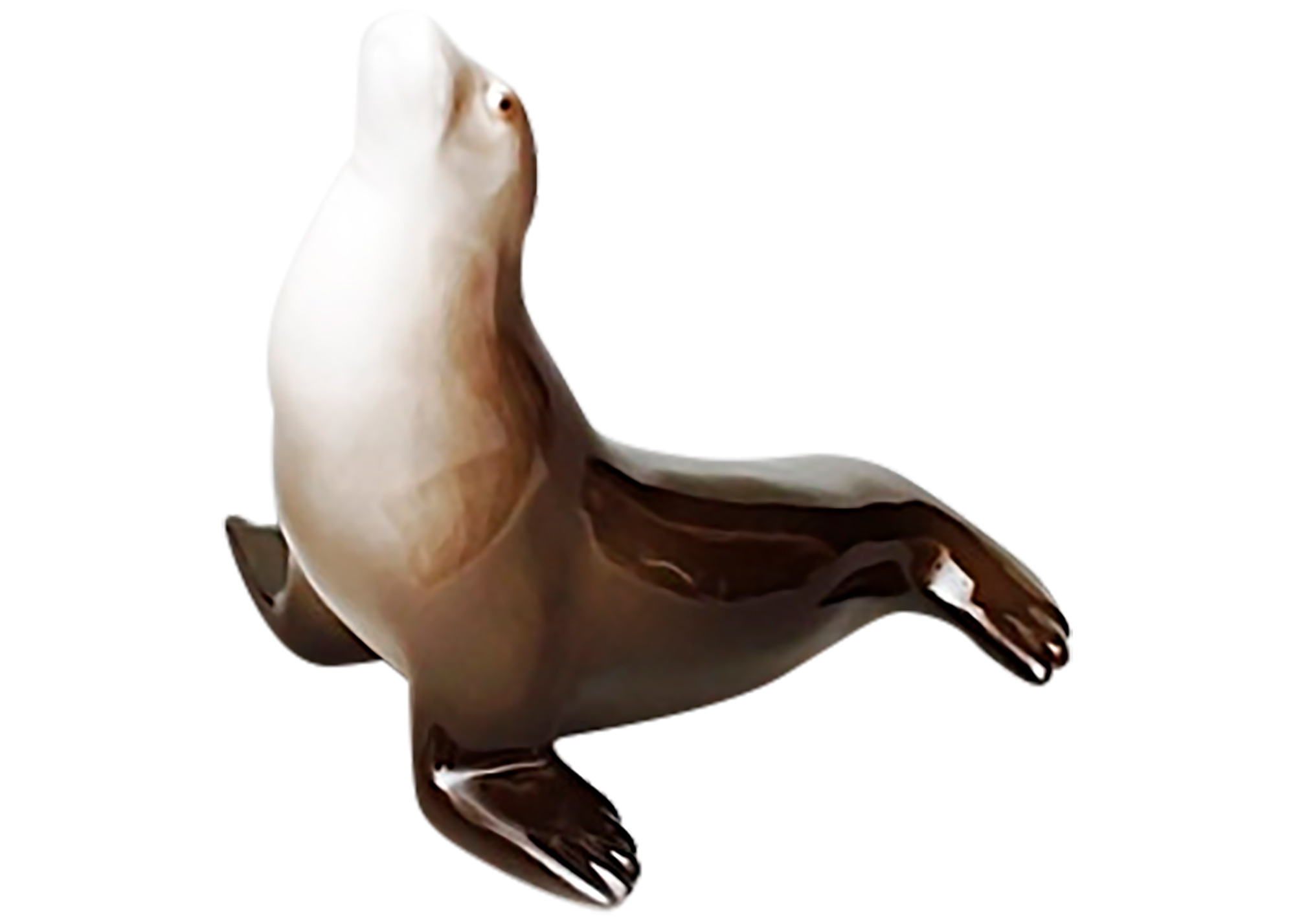 Buy Porcelain Seal Figurine at GoldenCockerel.com