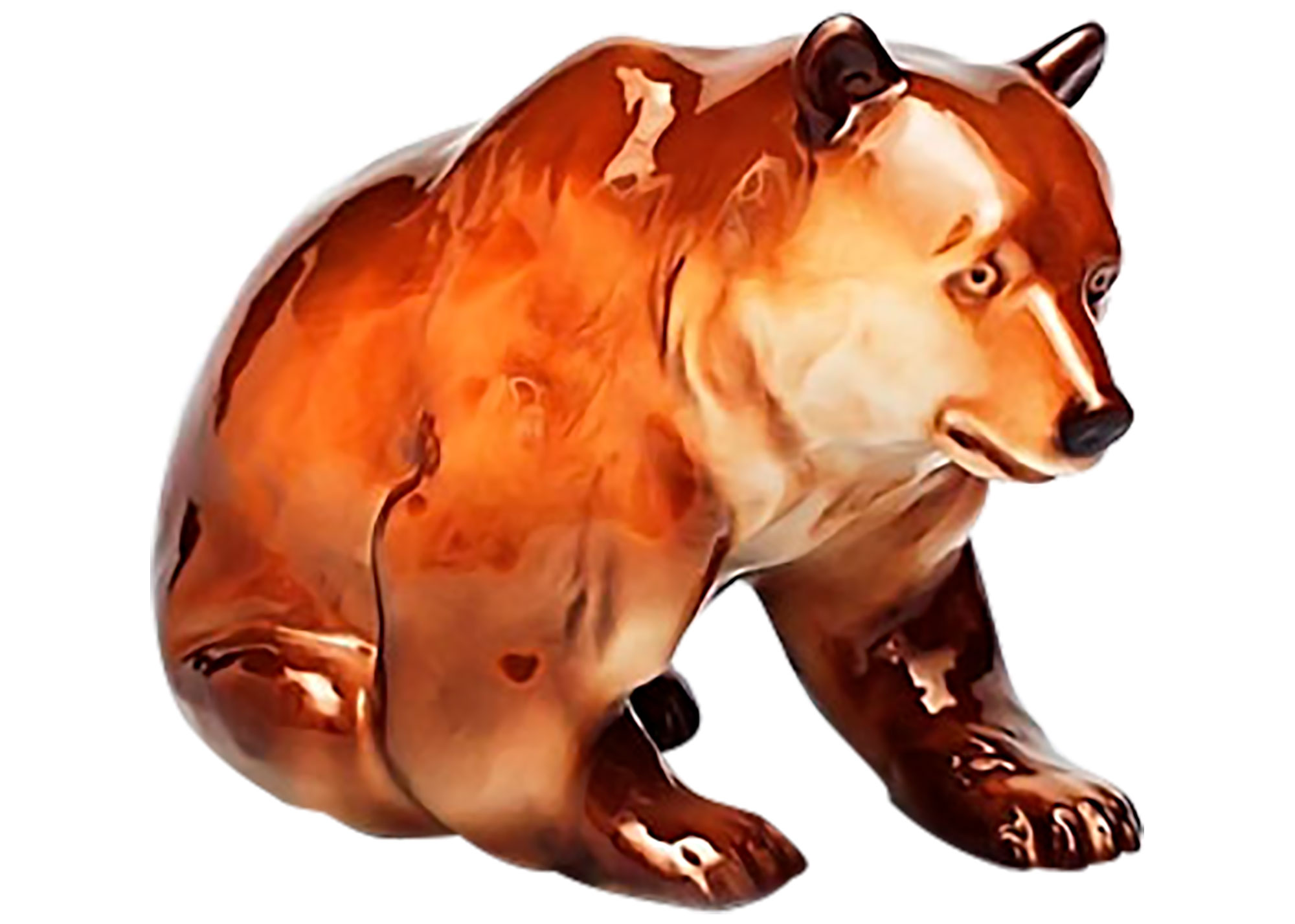 Buy Sitting Grizzly Bear Sculpture at GoldenCockerel.com