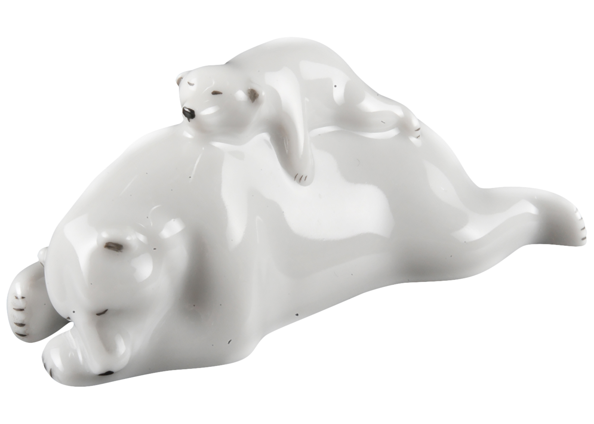 Buy Mother Polar Bear Naps With Cub Porcelain Figurine at GoldenCockerel.com