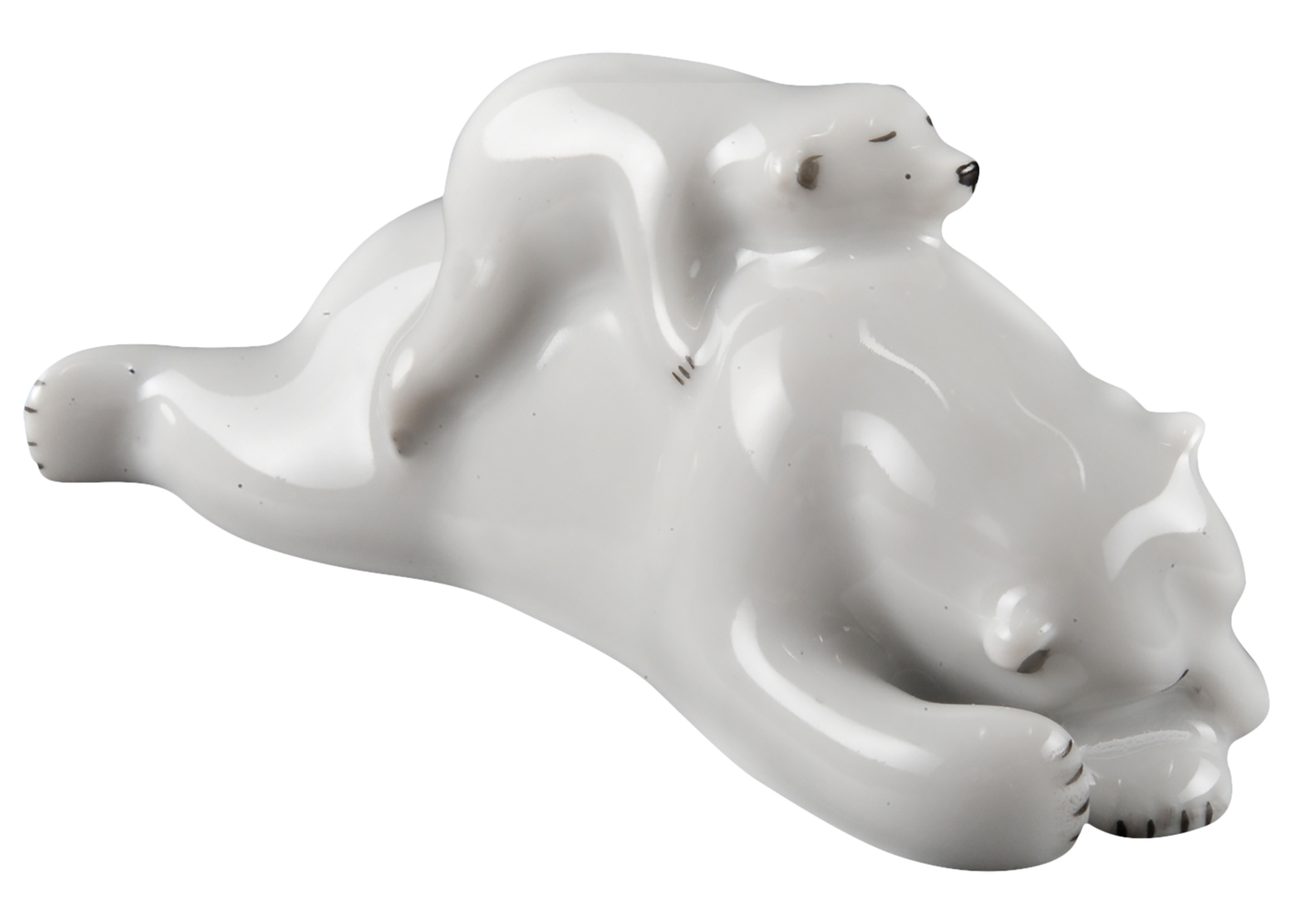 Buy Mother Polar Bear Naps With Cub Porcelain Figurine at GoldenCockerel.com