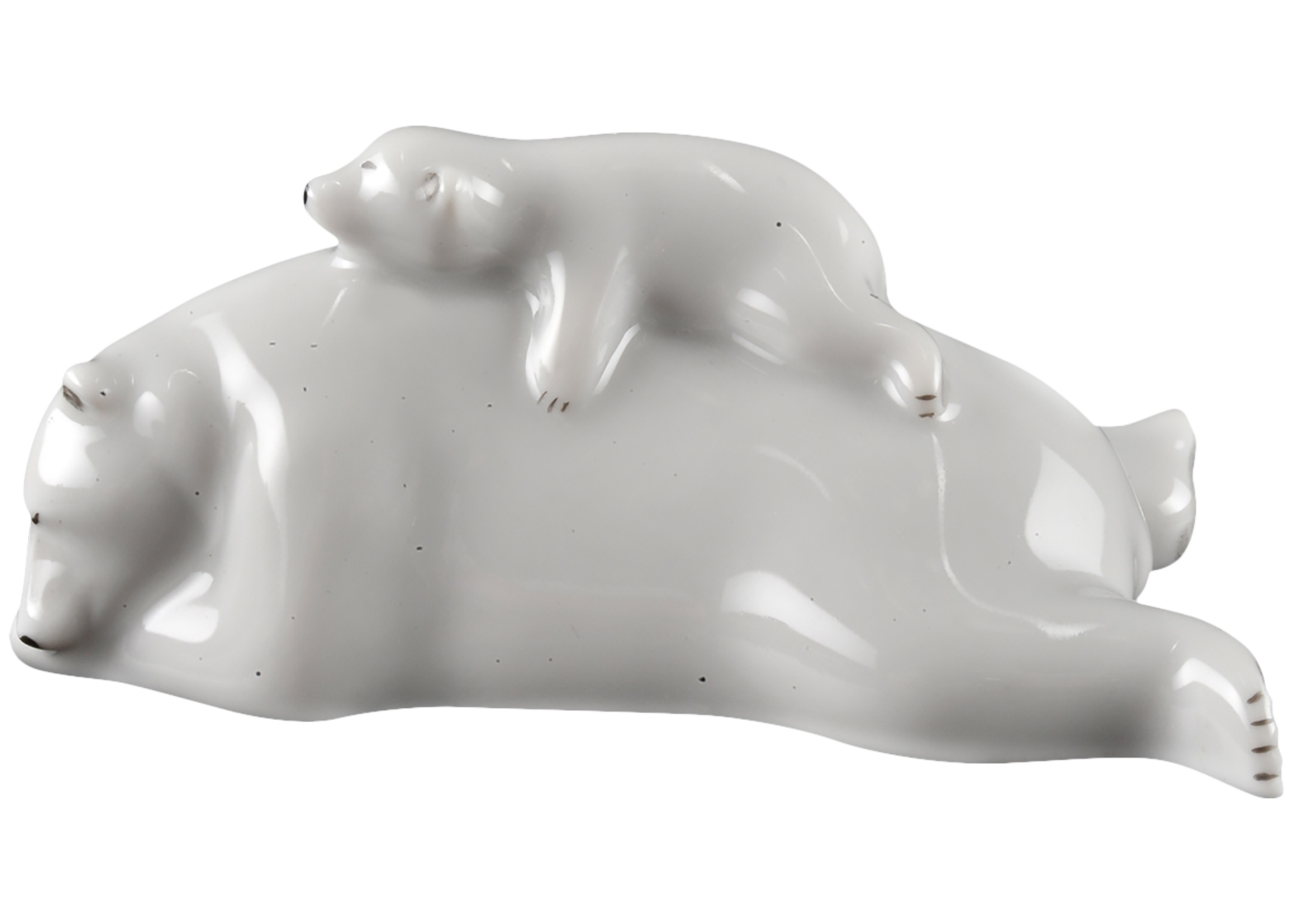 Buy Mother Polar Bear Naps With Cub Porcelain Figurine at GoldenCockerel.com