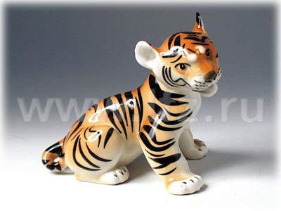 Buy Bengal Tiger Cub Figurine at GoldenCockerel.com