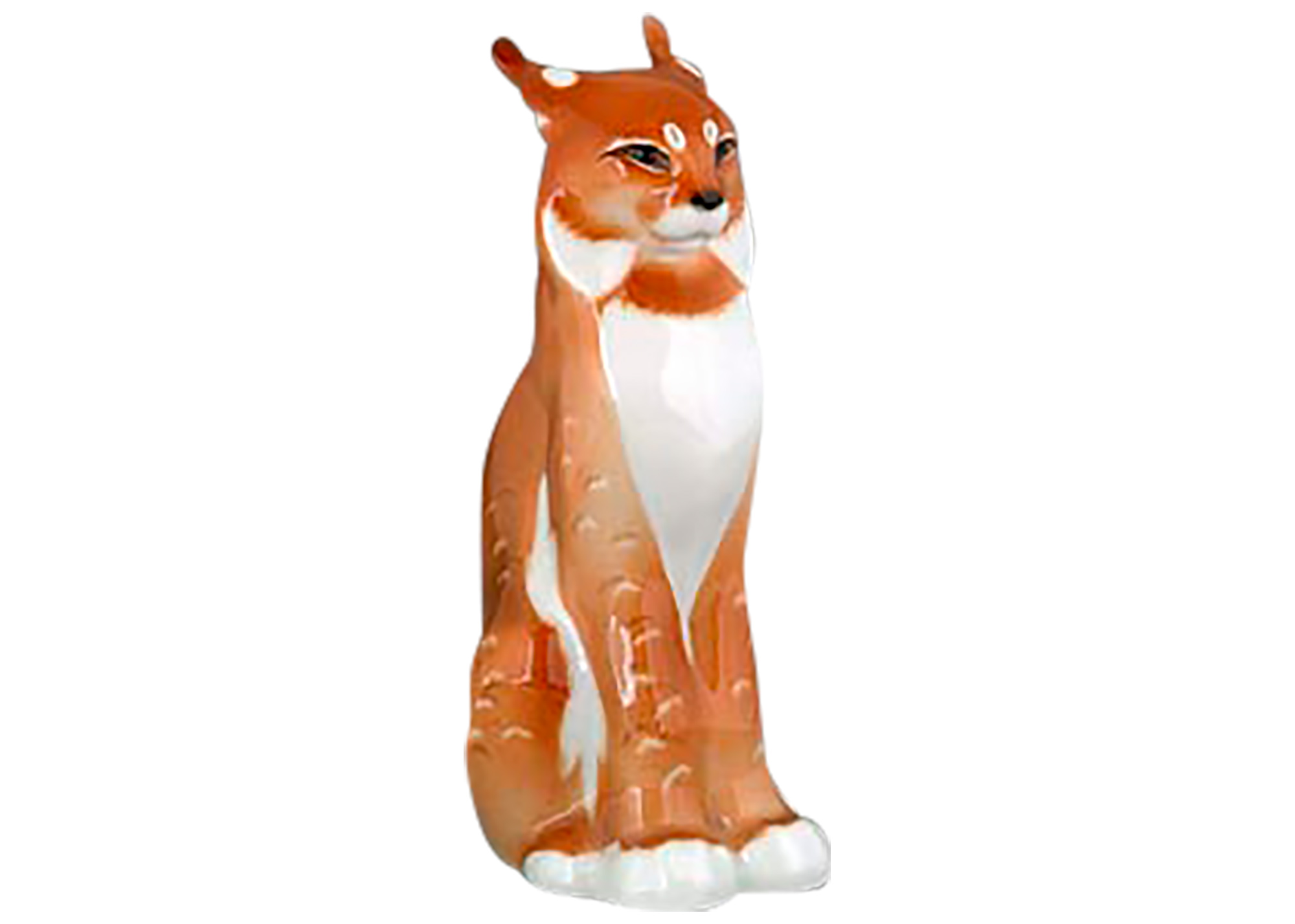 Buy Porcelain Lynx Figurine at GoldenCockerel.com