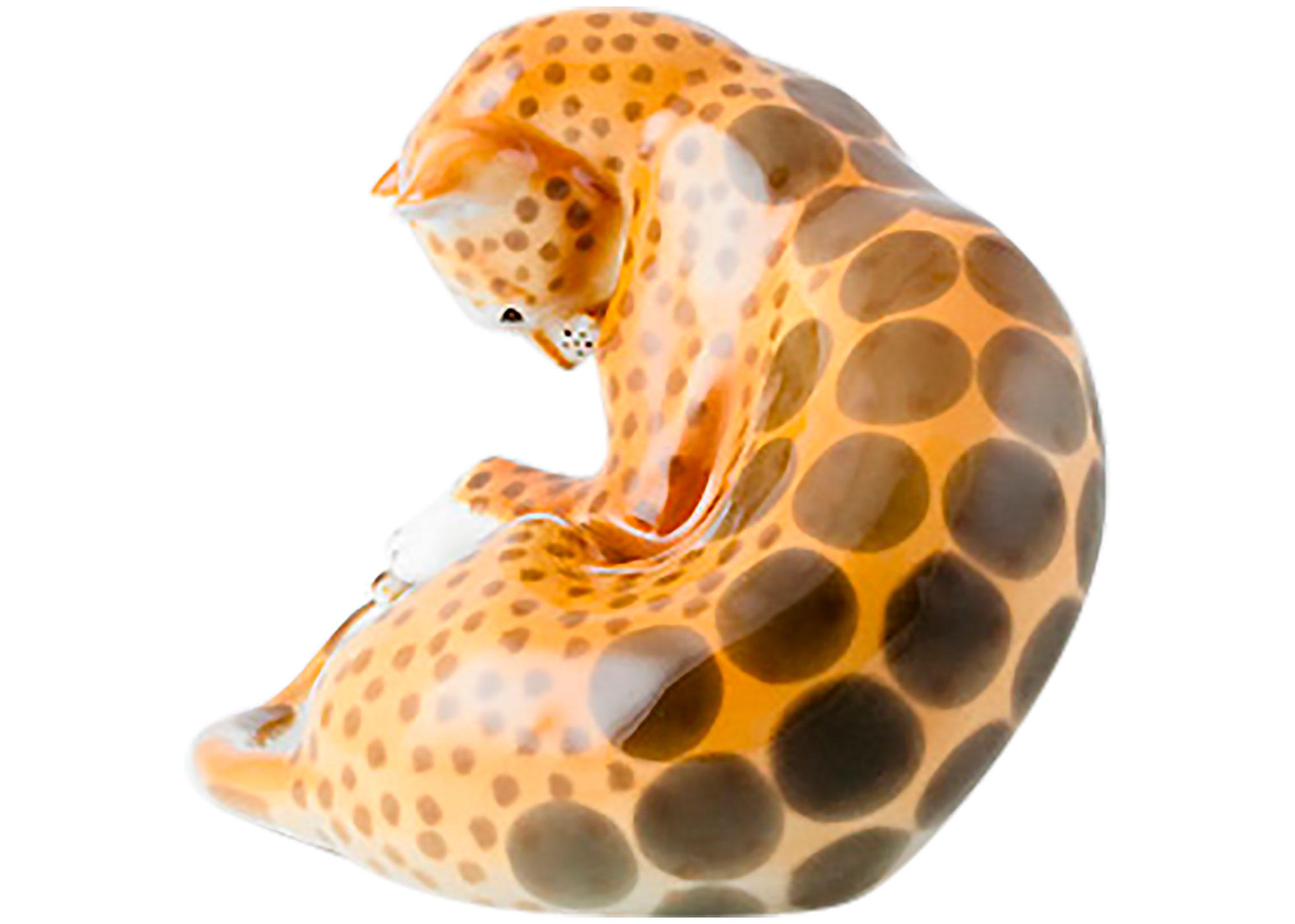 Buy Porcelain Leopard  Figurine at GoldenCockerel.com