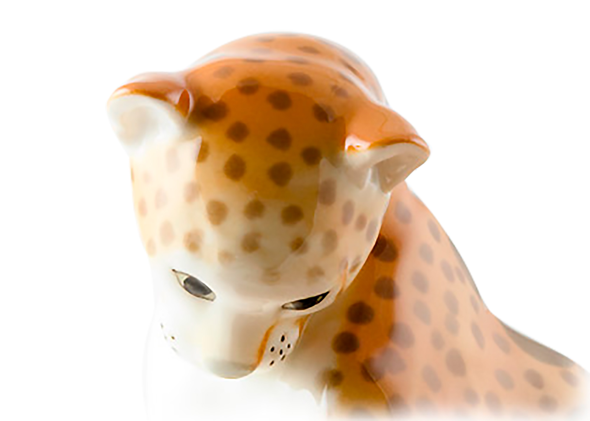 Buy Porcelain Leopard  Figurine at GoldenCockerel.com