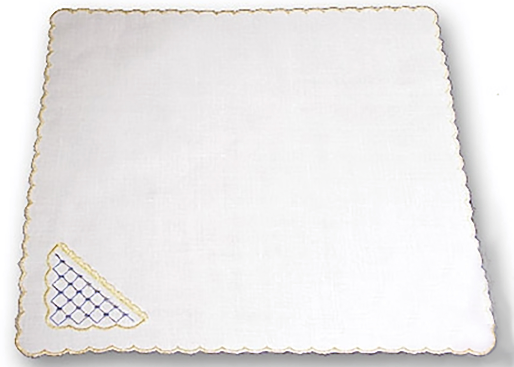 Buy Cobalt Net Napkin Square 13"  (32cm) at GoldenCockerel.com