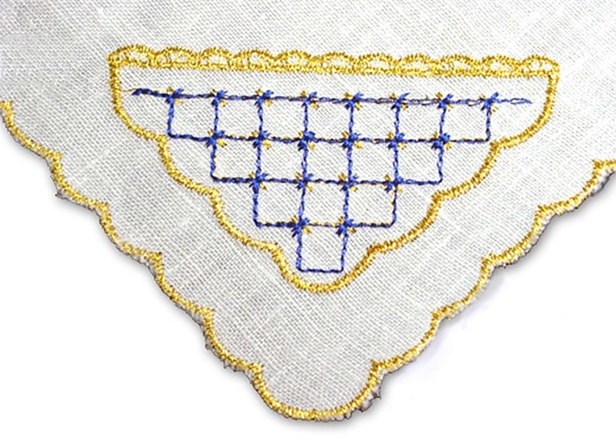 Buy Cobalt Net Napkin Square 13"  (32cm) at GoldenCockerel.com