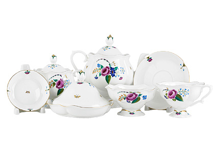 Buy Natasha Tea Set 21pc. (missing 1 cup) at GoldenCockerel.com