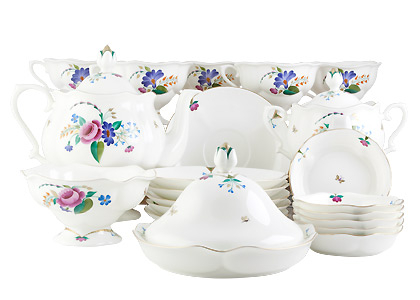 Buy Natasha Tea Set 21pc. (missing 1 cup) at GoldenCockerel.com