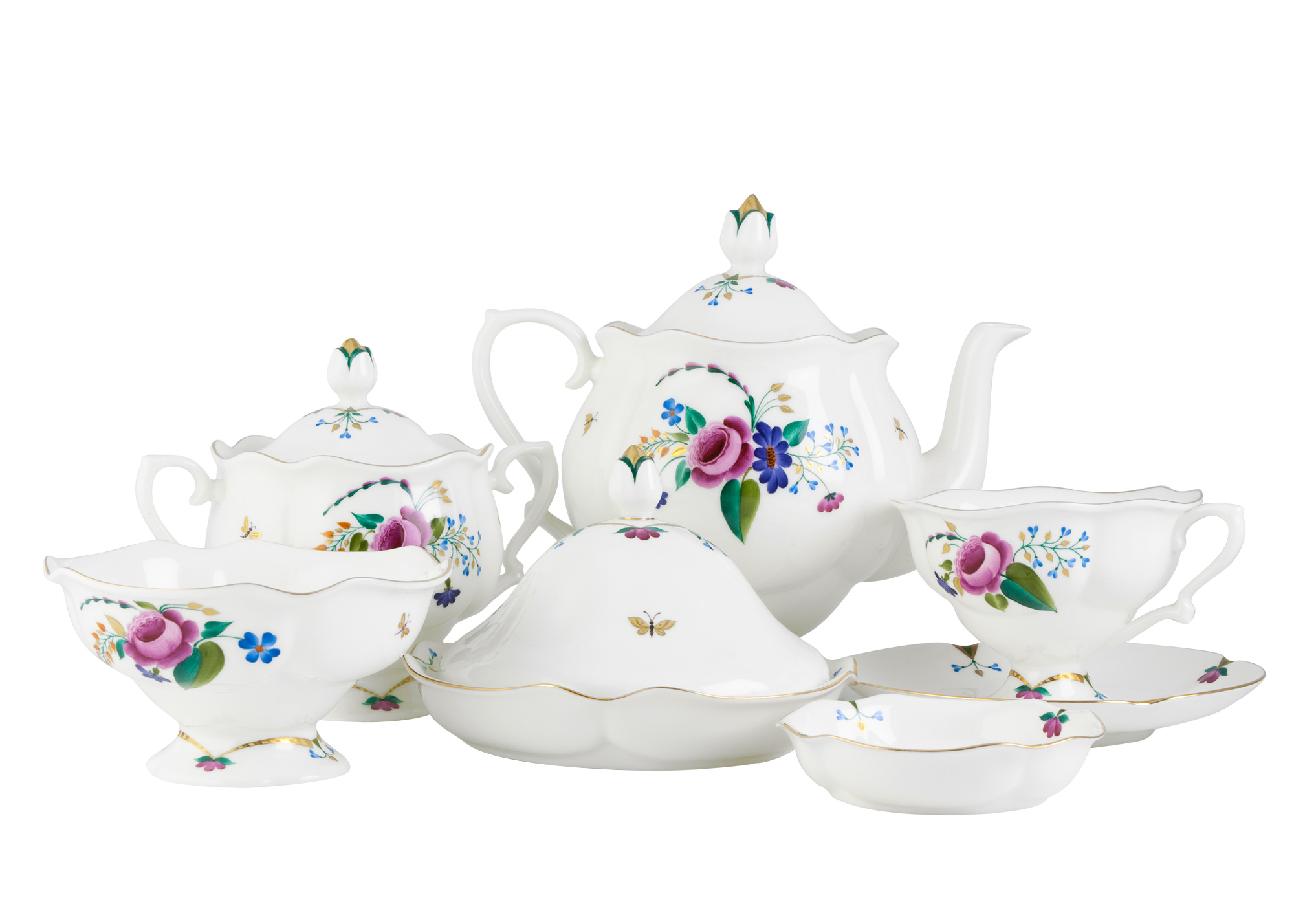 Buy Natasha Tea Set 21pc. (missing 1 cup) at GoldenCockerel.com