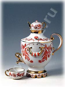 Buy Repaired Samovar Wine Decanter Set w/ 2 Cups at GoldenCockerel.com