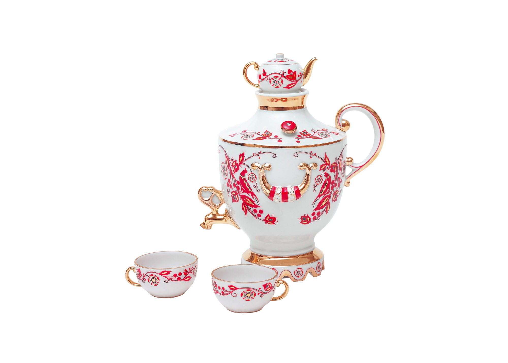 Buy Repaired Samovar Wine Decanter Set w/ 2 Cups at GoldenCockerel.com