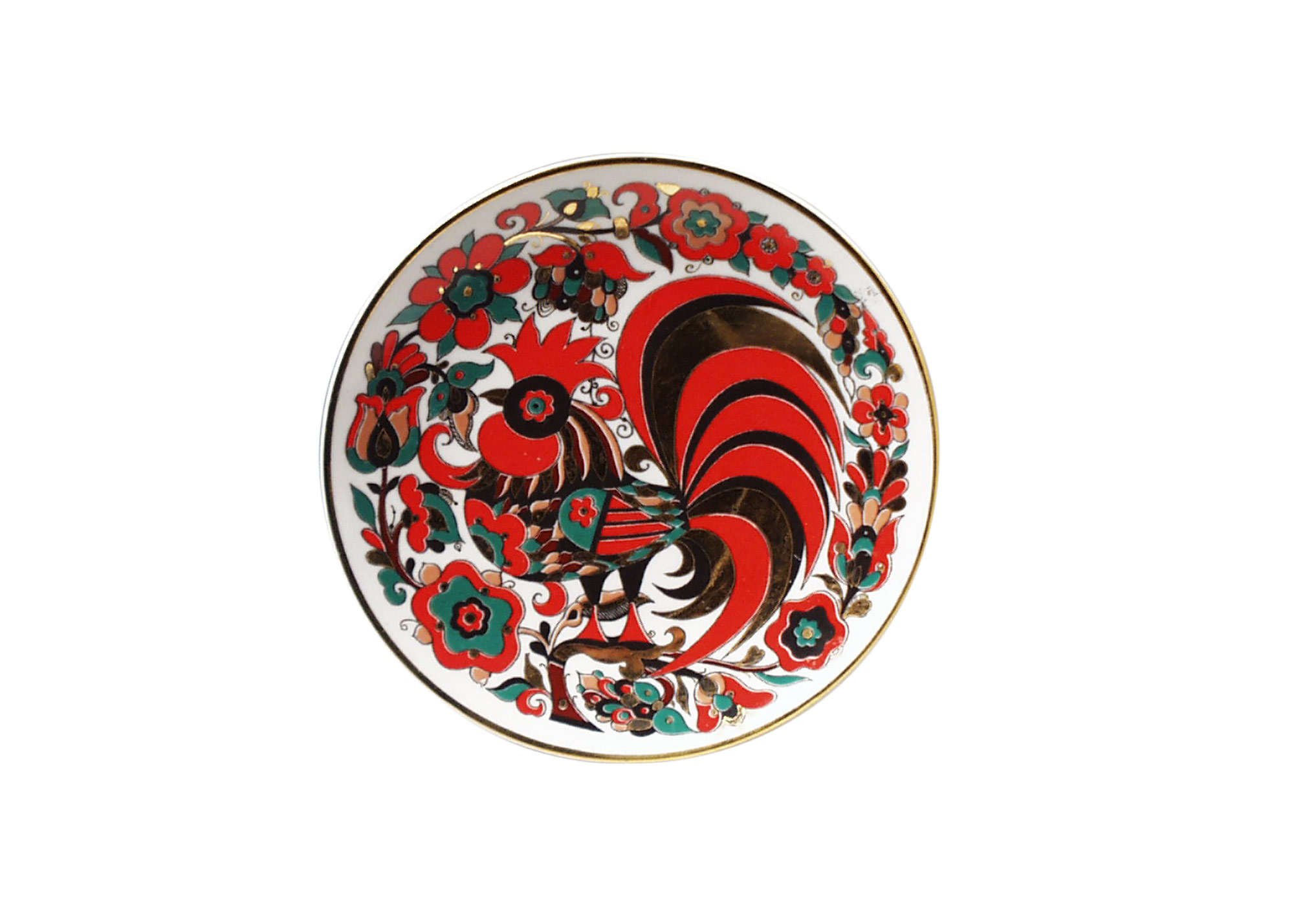 Buy Red Rooster Decorative Plate, 8" at GoldenCockerel.com