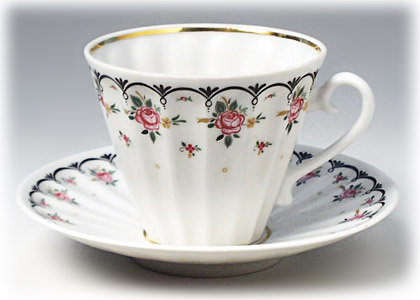 Buy Arabesque Tea Cup and Saucer at GoldenCockerel.com