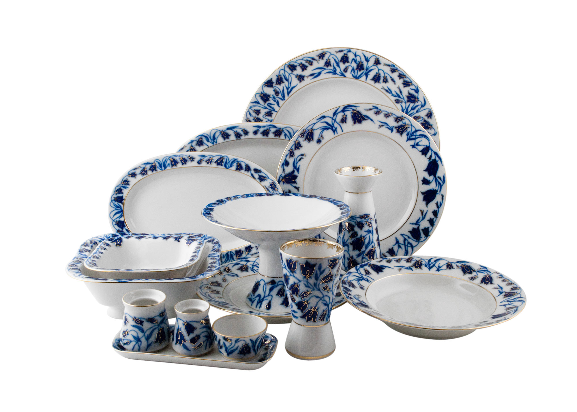 Buy Blue Bells Dinner Set 10pc. REMNANTS  at GoldenCockerel.com