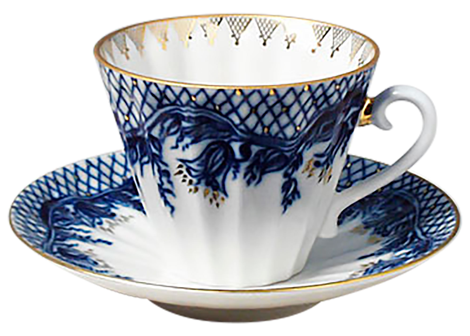 Buy Blue Rhapsody  Cup and Saucer at GoldenCockerel.com