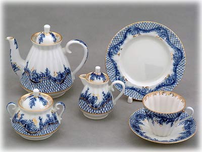 Buy Blue Rhapsody Tea Set 21 pcs at GoldenCockerel.com