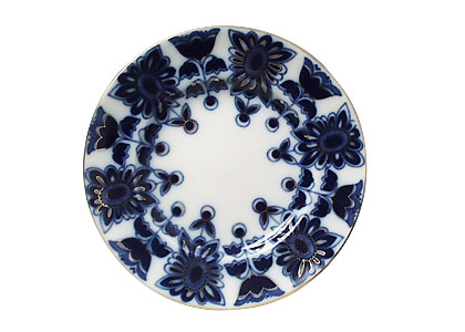 Buy Blue Field Coffee Dessert Plate at GoldenCockerel.com