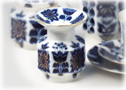 Buy Blue Field Candle Holder at GoldenCockerel.com