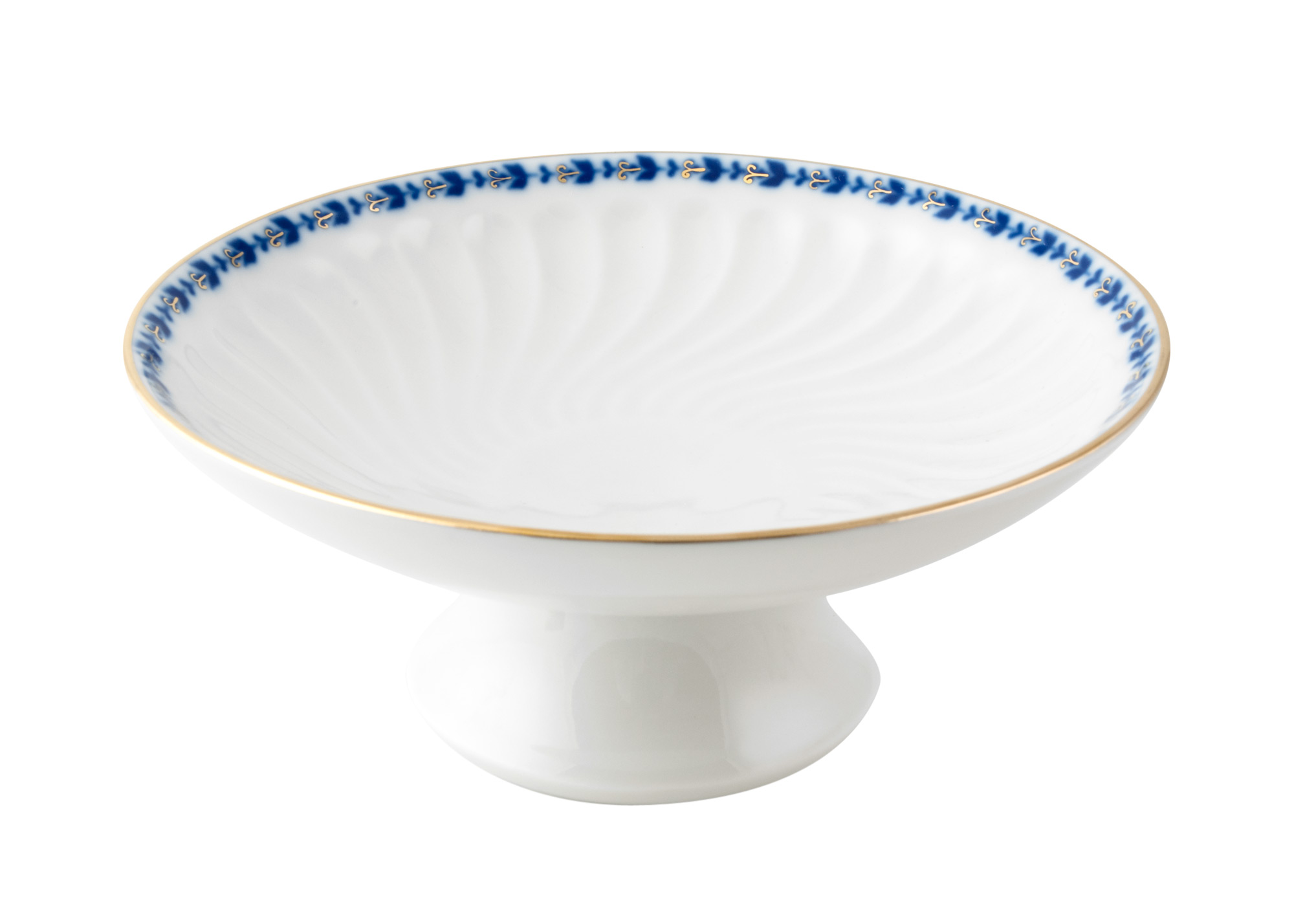 Buy Cobalt Frieze Candy Pedestal Dish at GoldenCockerel.com