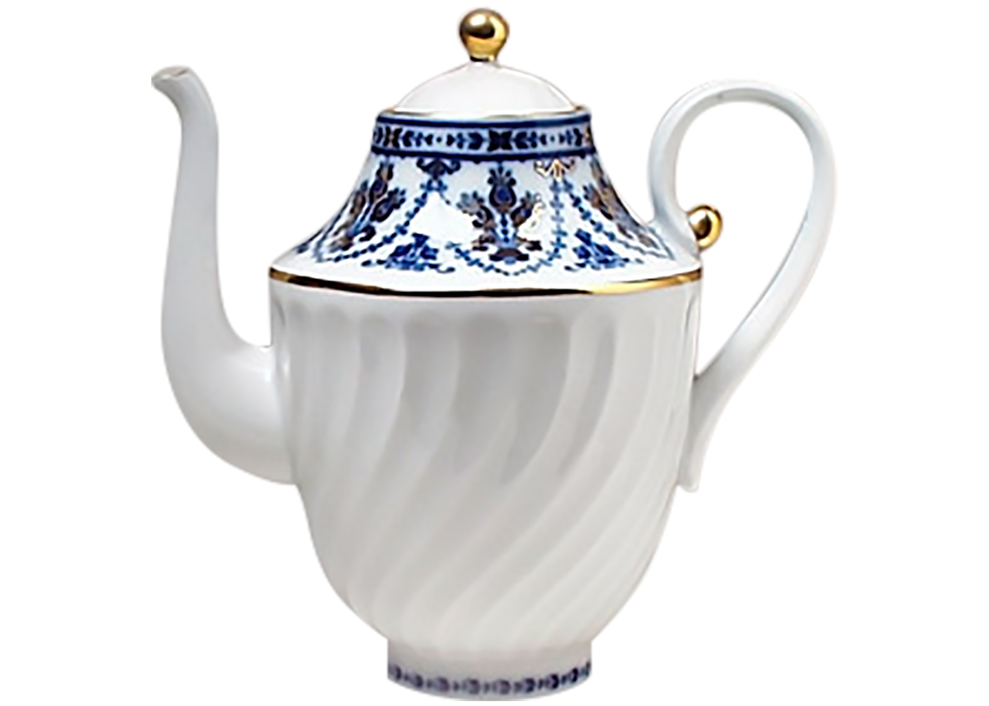 Buy Cobalt Frieze Coffeepot at GoldenCockerel.com