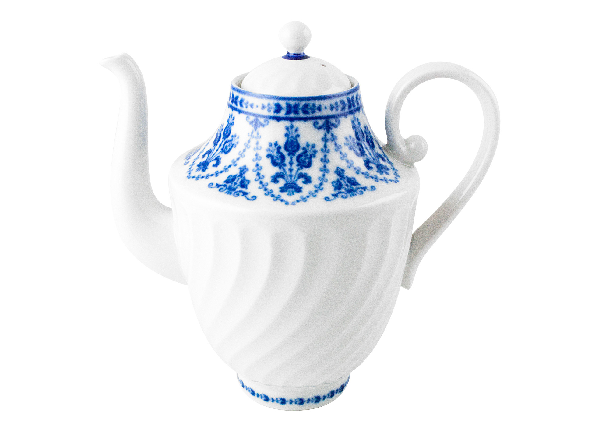 Buy Cobalt Frieze No Gold Coffee Pot at GoldenCockerel.com