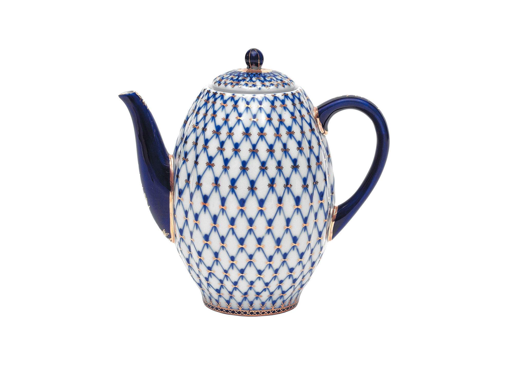 Buy Cobalt Net Coffee Pot, 5 cup at GoldenCockerel.com