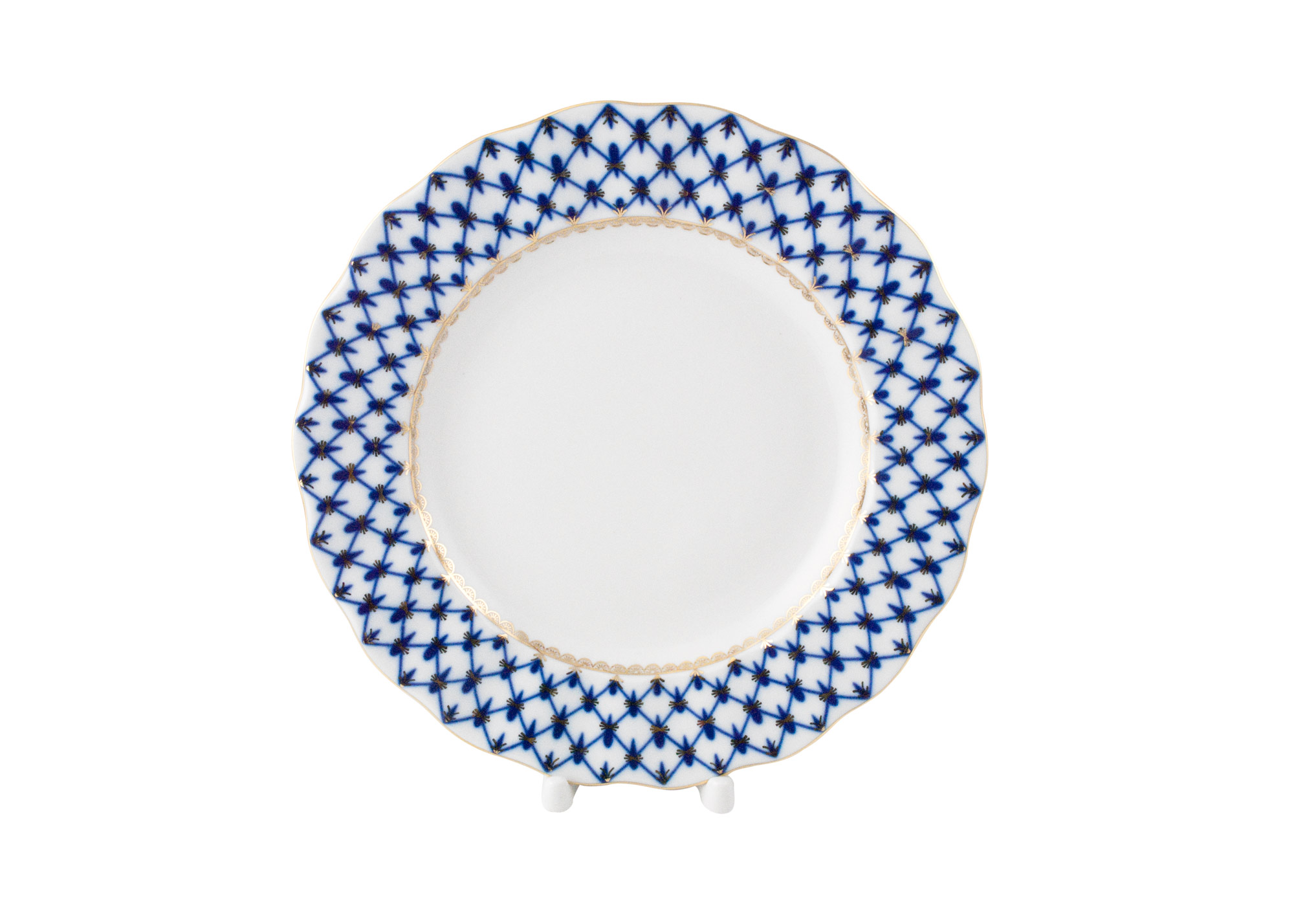 Buy Cobalt Net Dinner Plate, Tulip, 9 3/4" at GoldenCockerel.com