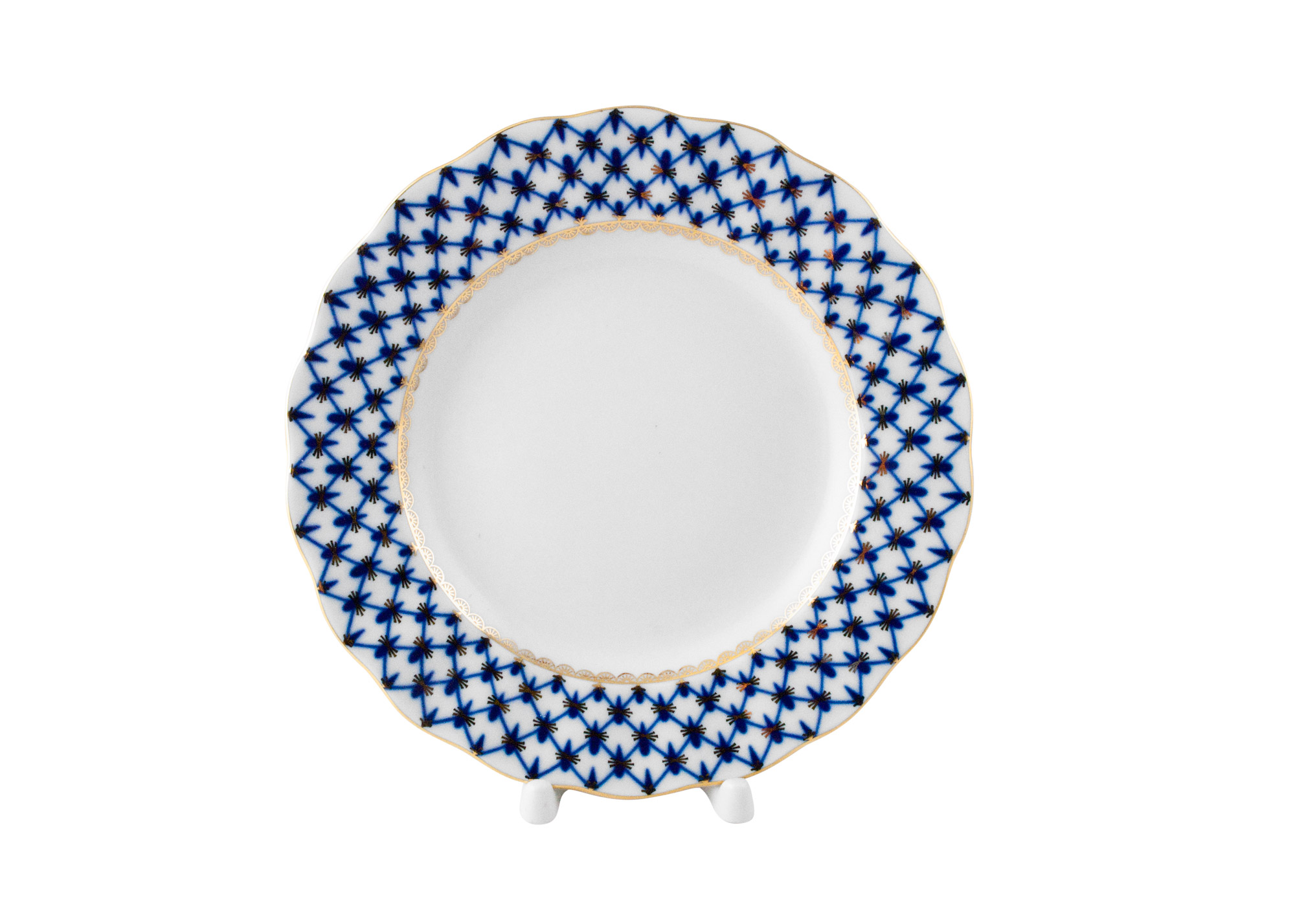 Buy Cobalt Net Dinner Plate 8"  Tulip at GoldenCockerel.com