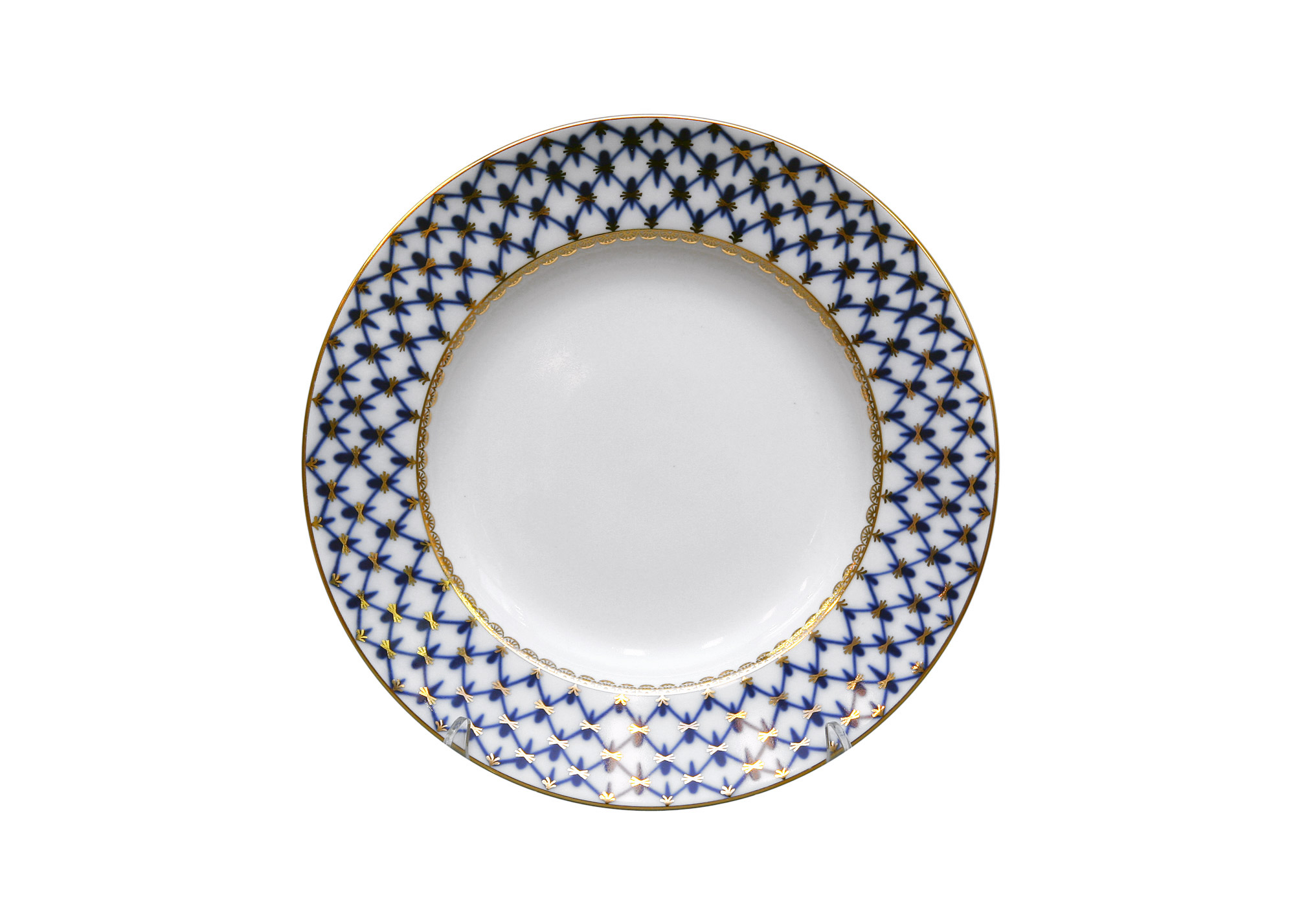 Buy Cobalt Net Salad Plate 8" (flat) at GoldenCockerel.com