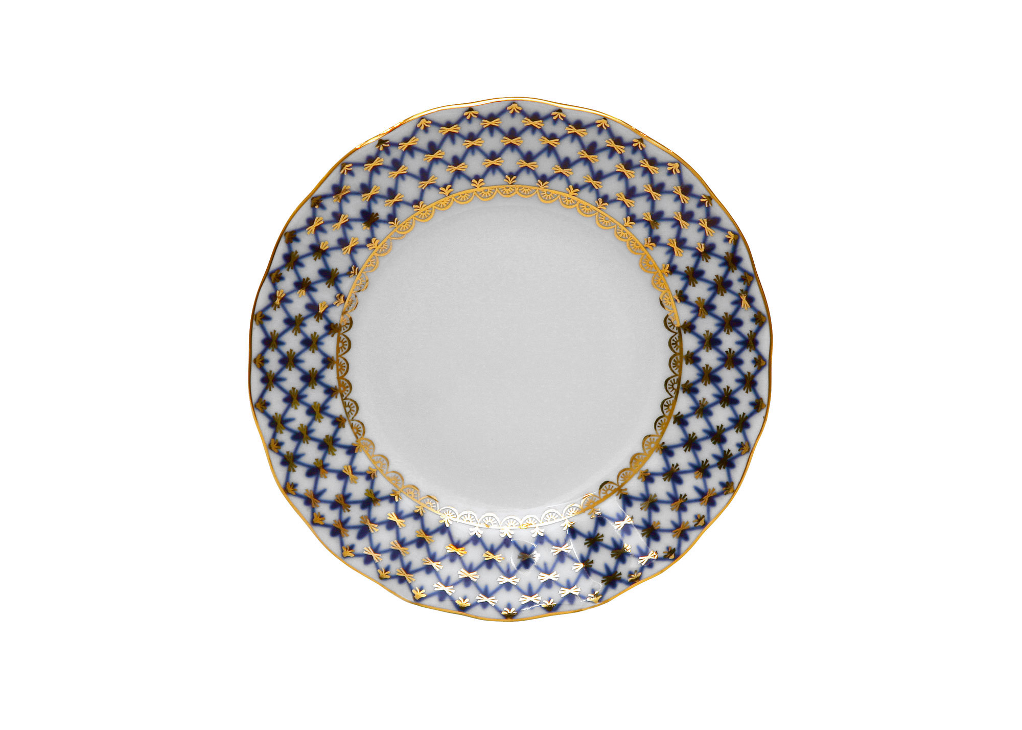 Buy Cobalt Net Salad Plate 7" (flat) at GoldenCockerel.com