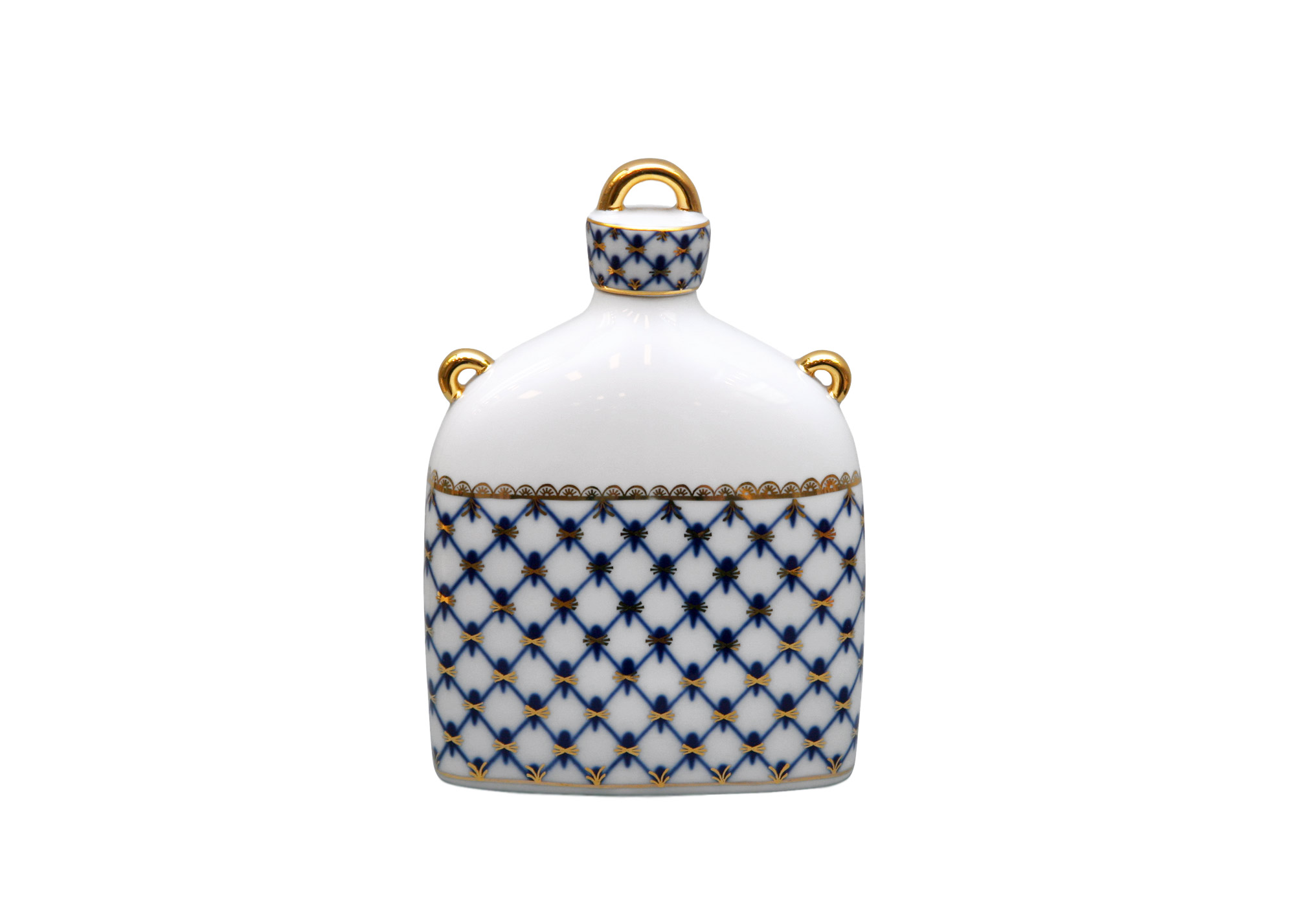 Buy Cobalt Net Decanter Slav (square) at GoldenCockerel.com