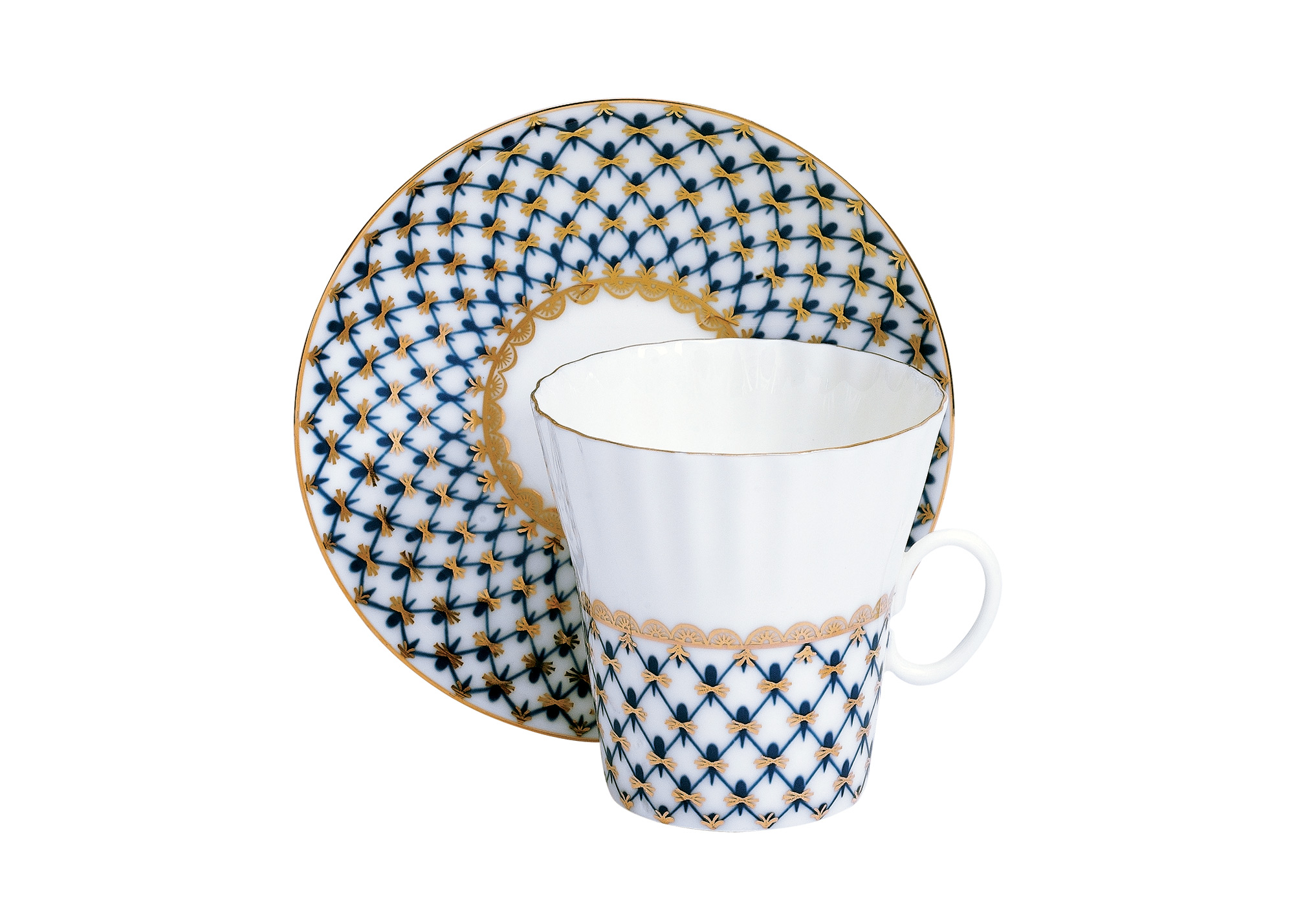 Buy Cobalt Net Bone China C/S Dandelion-shape at GoldenCockerel.com