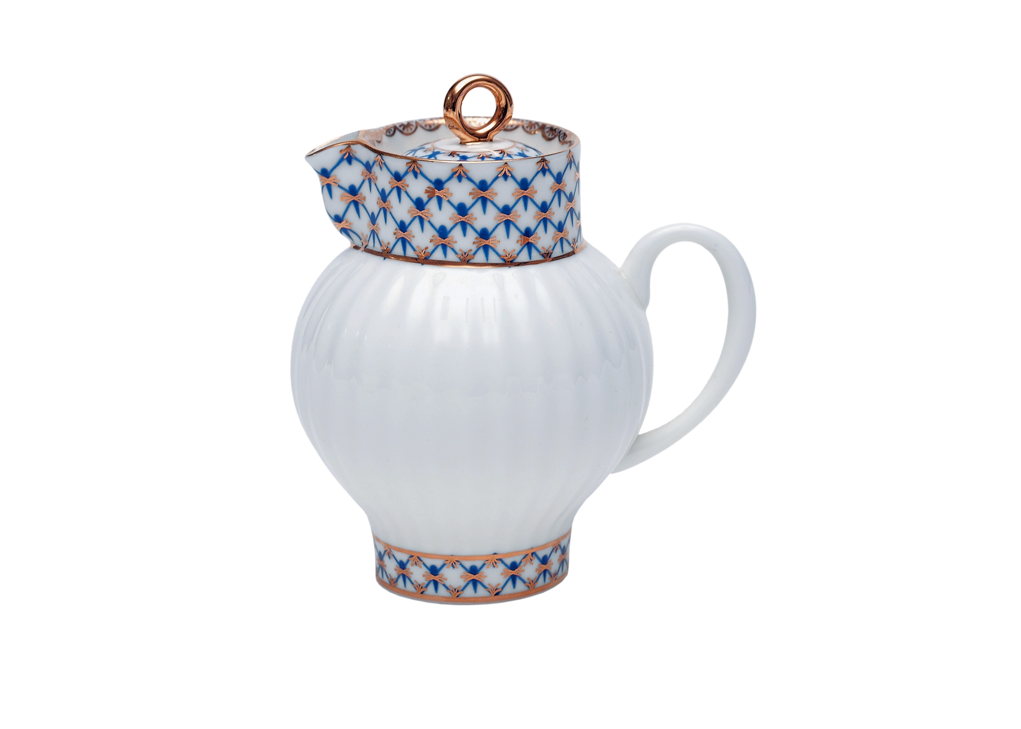 Buy Cobalt Net Bone China creamer at GoldenCockerel.com