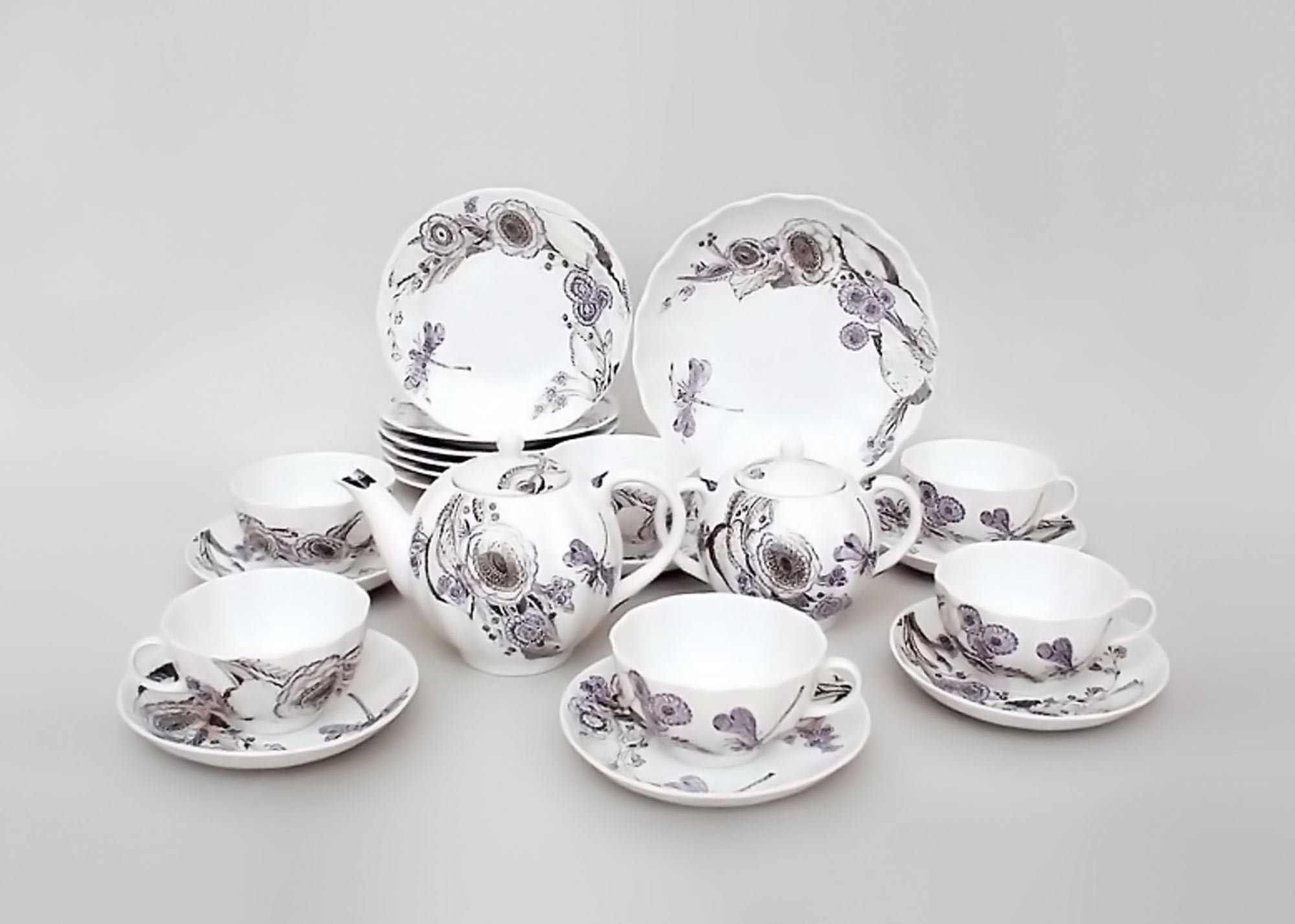 Buy Dragonfly Tea Set 22pc. at GoldenCockerel.com