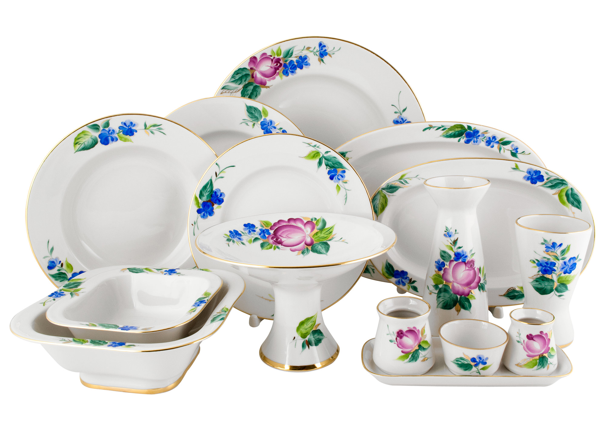 Buy Festive Dinner Set for 6, 68 pc. at GoldenCockerel.com