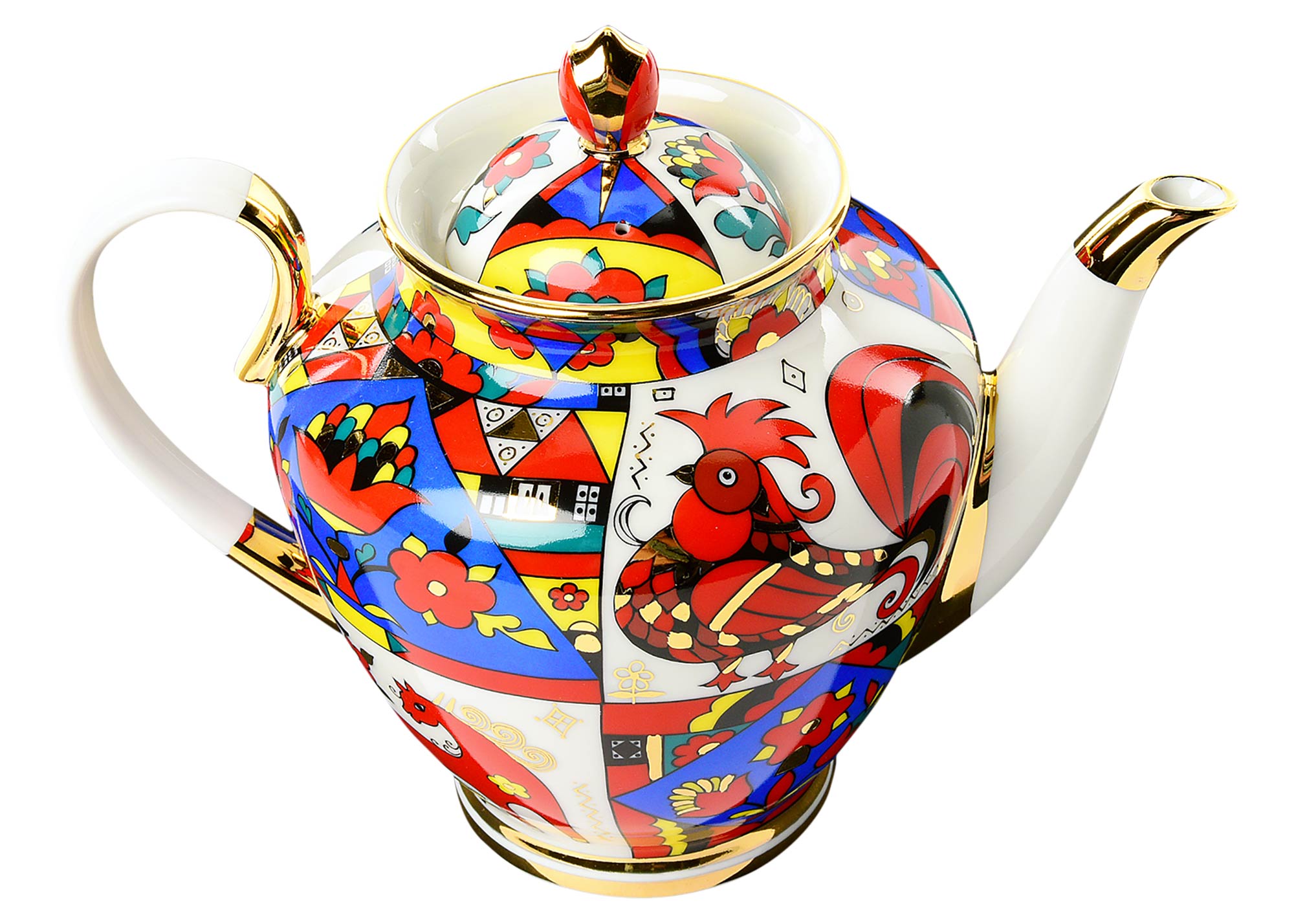 Buy Russian Folk Motifs Teapot medium at GoldenCockerel.com